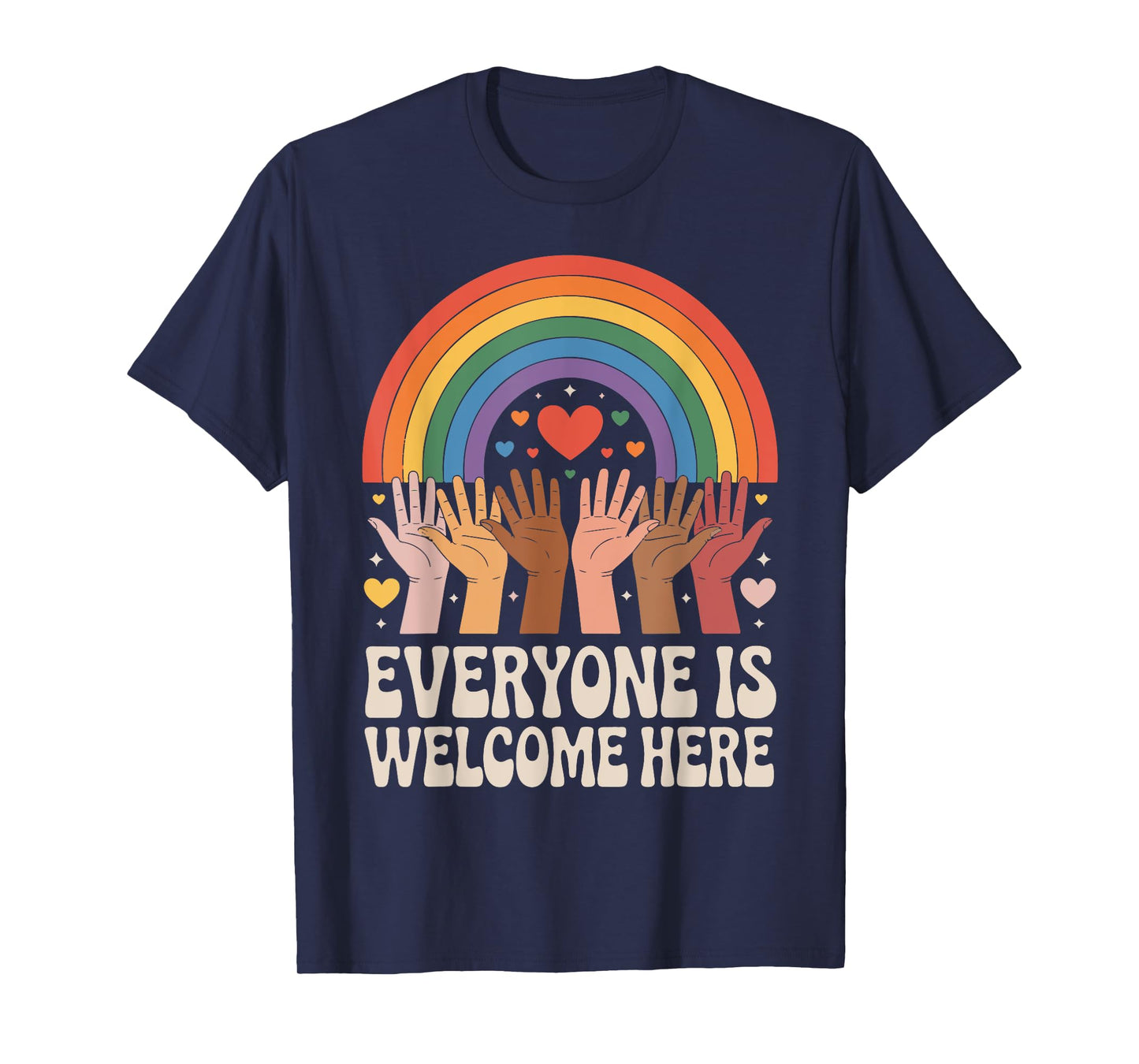 Everyone Is Welcome Here Idaho Teacher Equality Inclusion T-Shirt