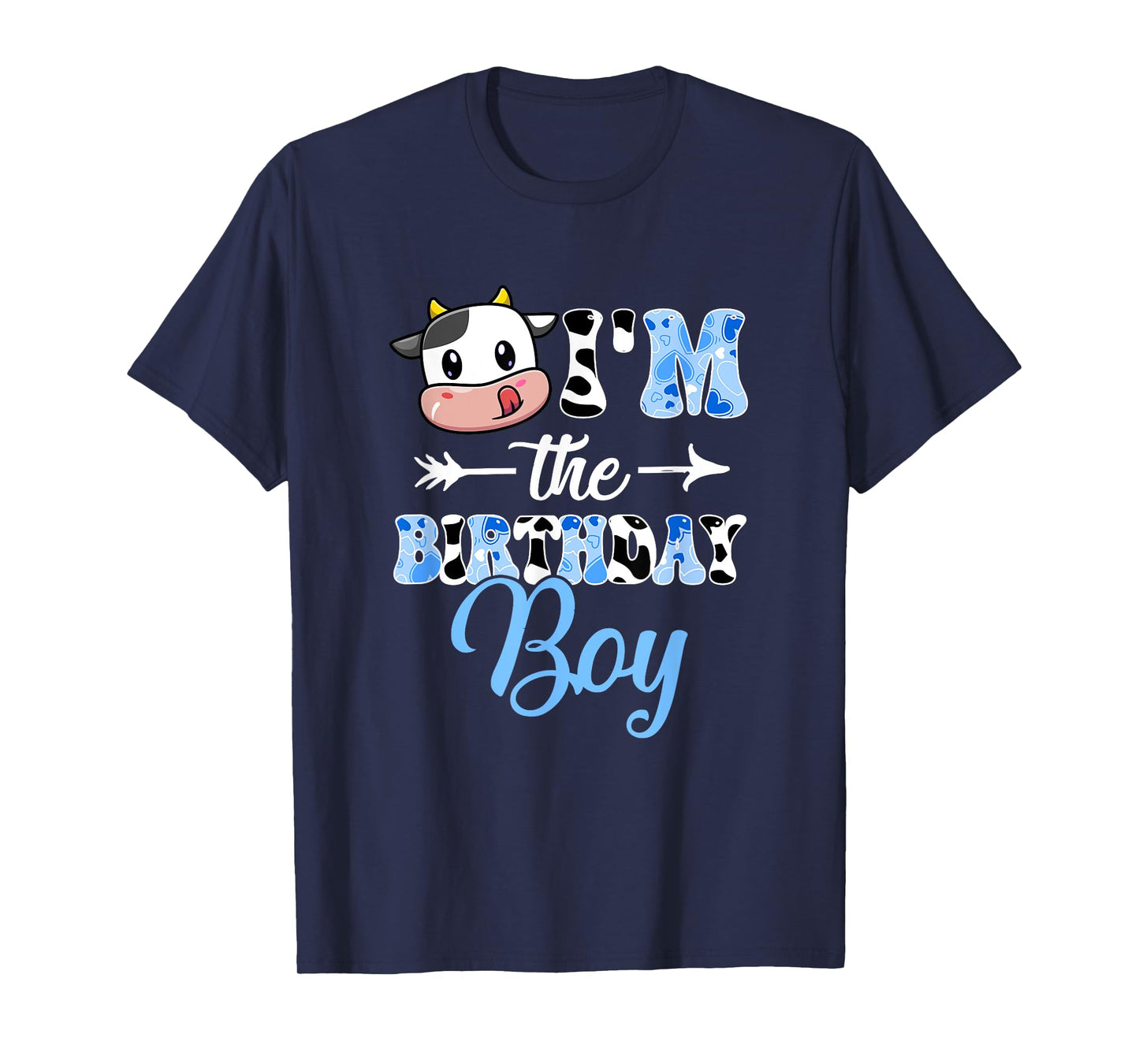 I'm The Birthday Boy Farm Cow 1St Birthday Boy T-Shirt