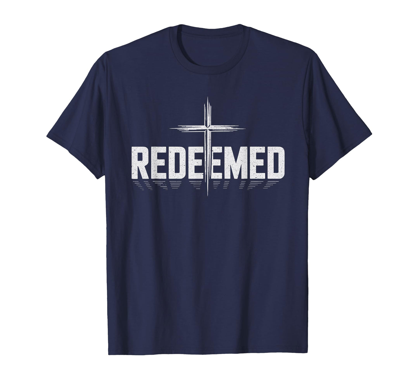 Redeemed with Cross Christian Men T-Shirt