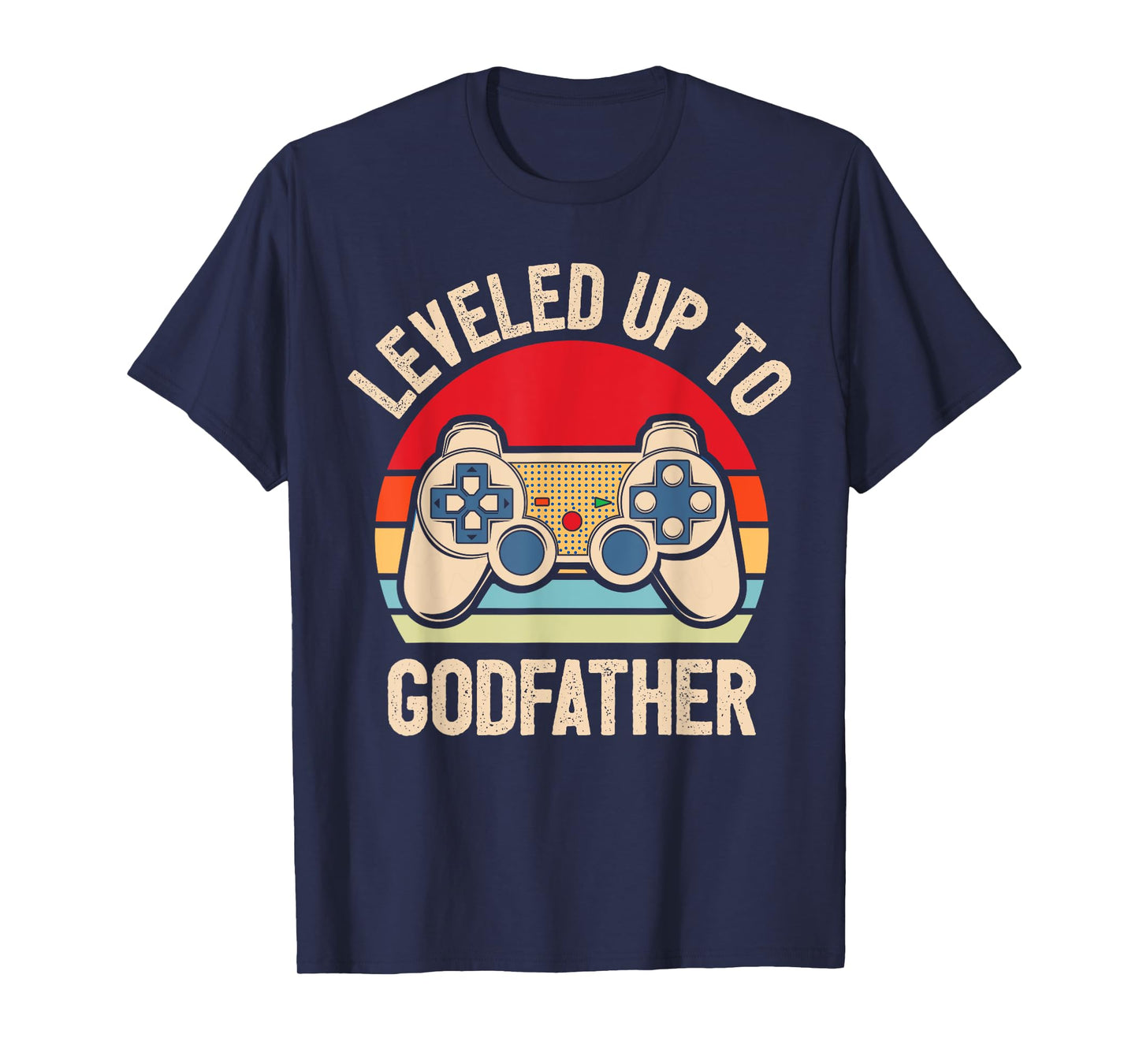 Leveled Up To Godfather Video Gamer Retro T-Shirt