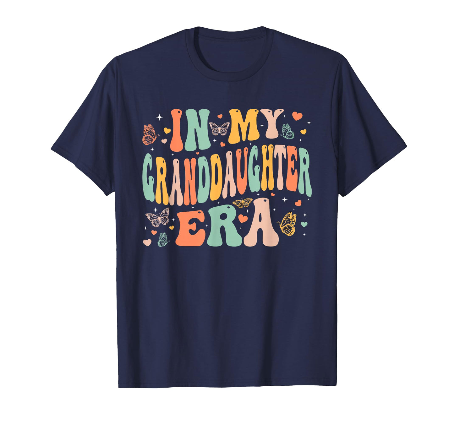 Retro Groovy In My Granddaughter Era Mother's Day Kids Girls T-Shirt