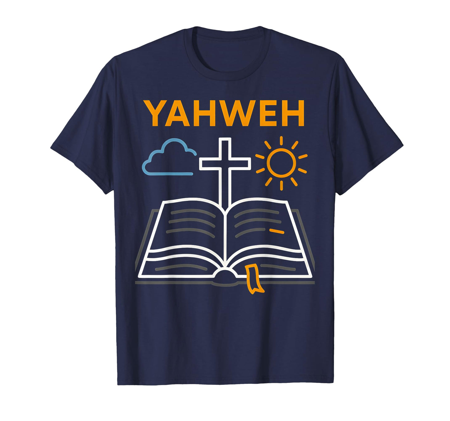Bible Verse Yahweh Vintage Mens Christian Faith T-Shirt