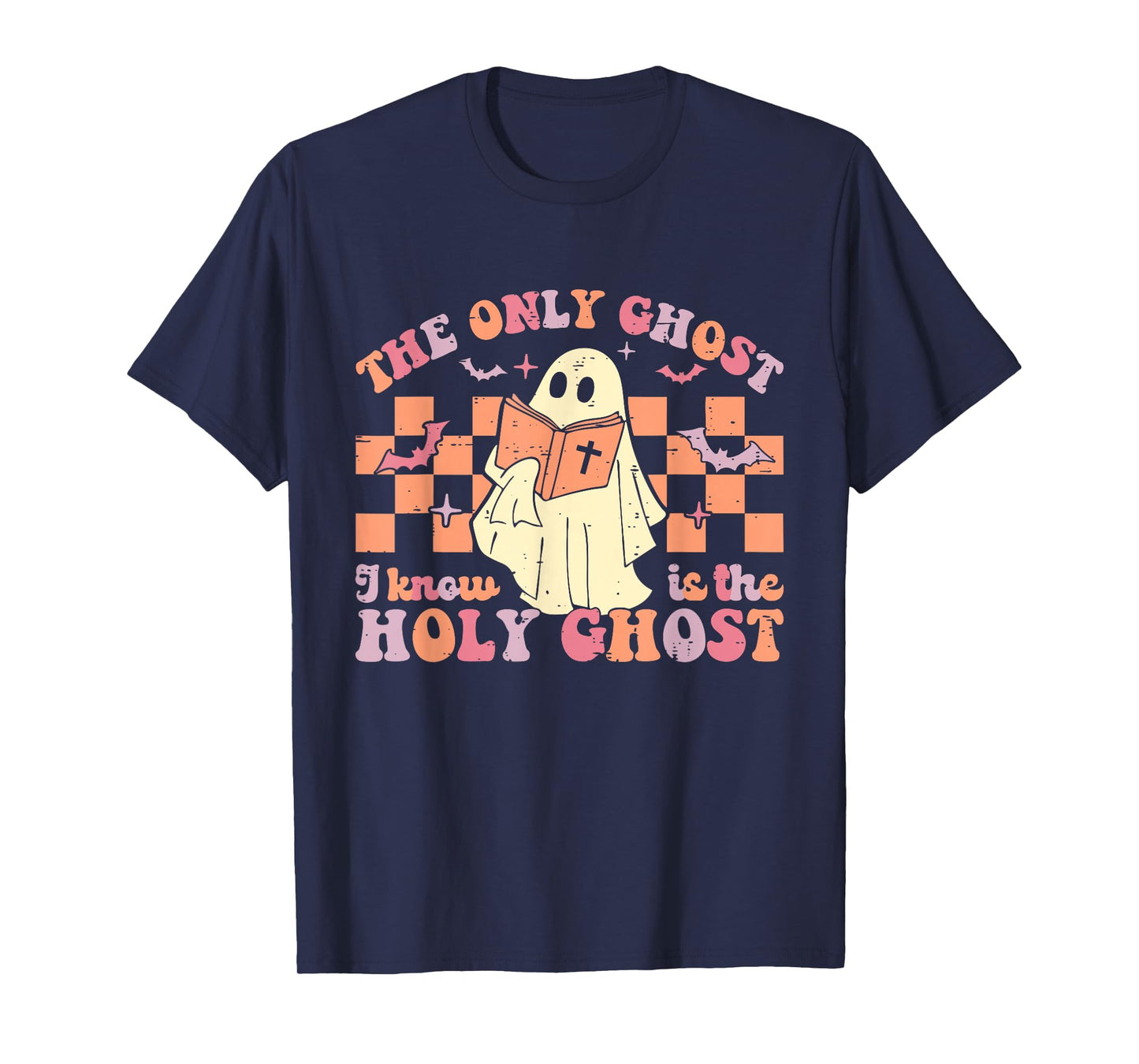 Retro The Only Ghost I Know is The Holy Christian Halloween T-Shirt
