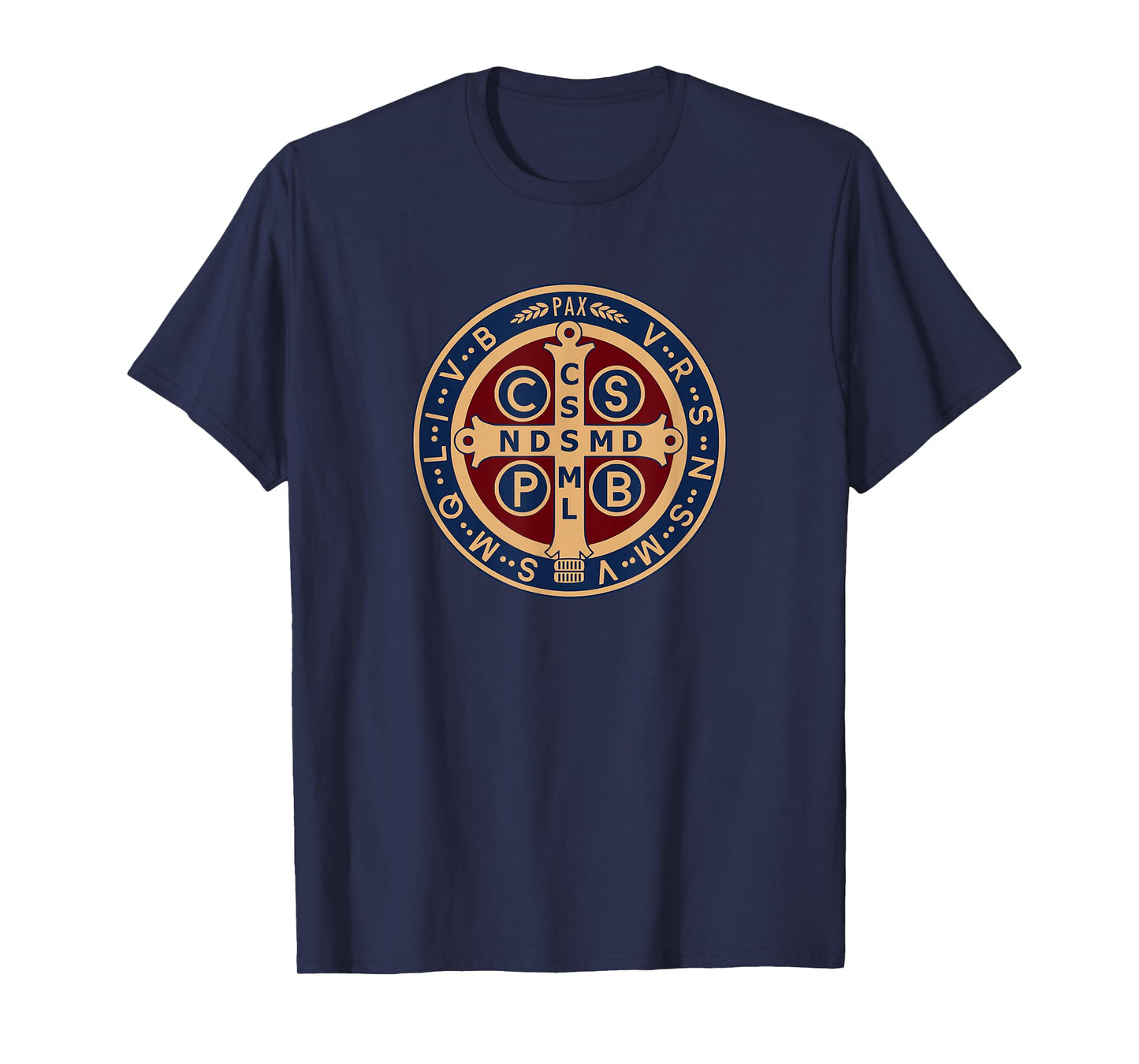 Medal of Saint Benedict Benedict Blessing Catholic T-Shirt