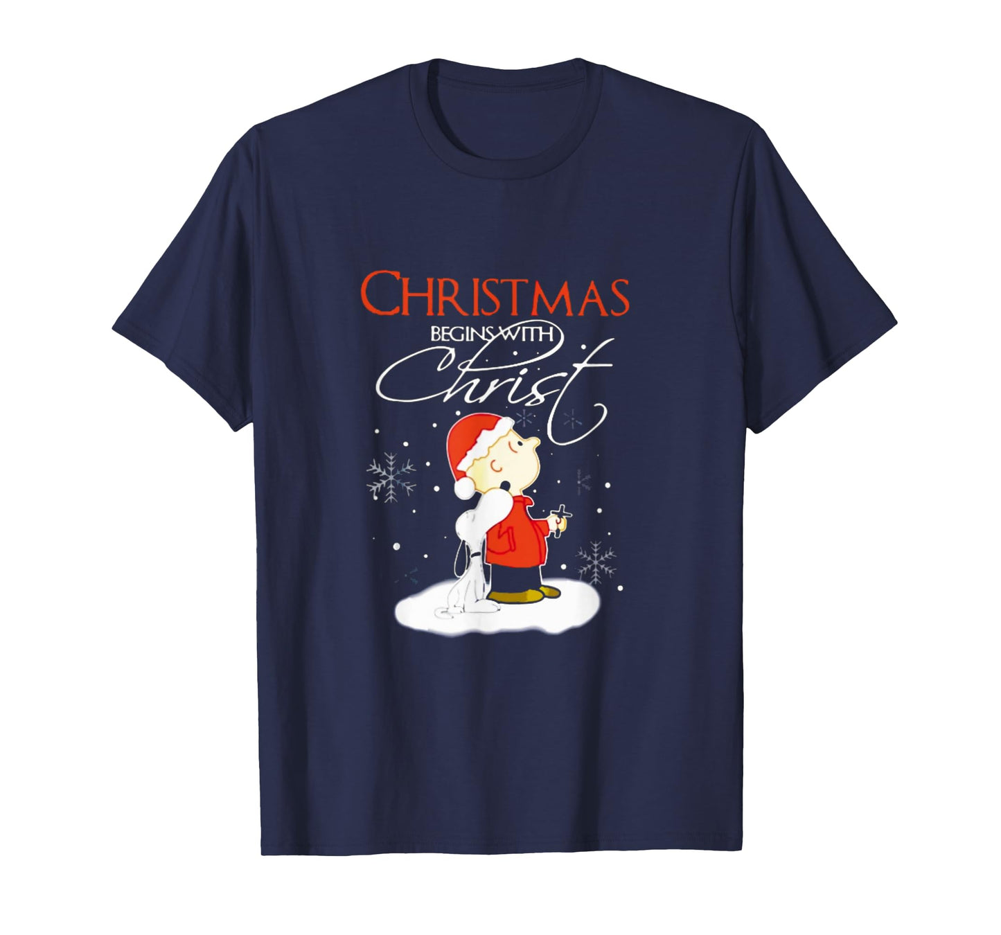 Christmas Begins With Christ Xmas Gift Holiday costume T-Shirt
