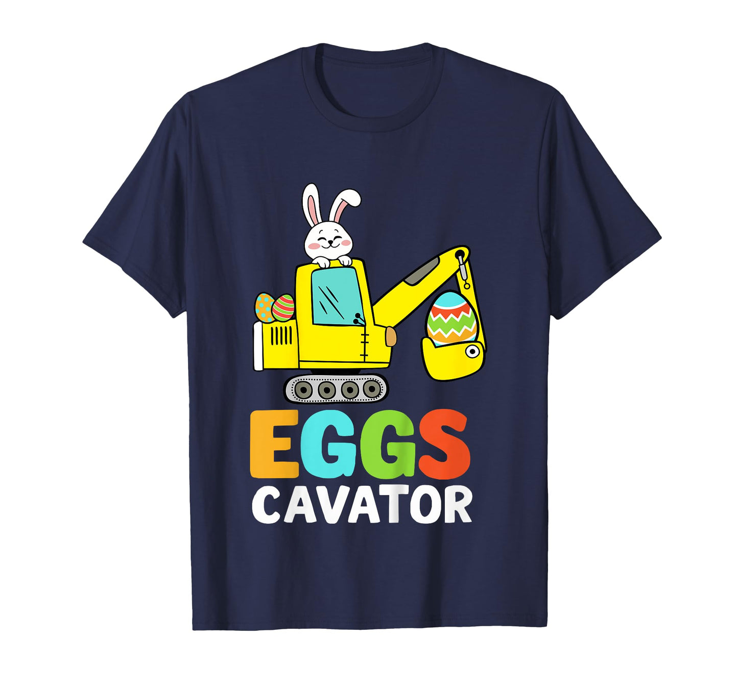 Kids Eggscavator excavator for easter egg hunt boys toddler T-Shirt
