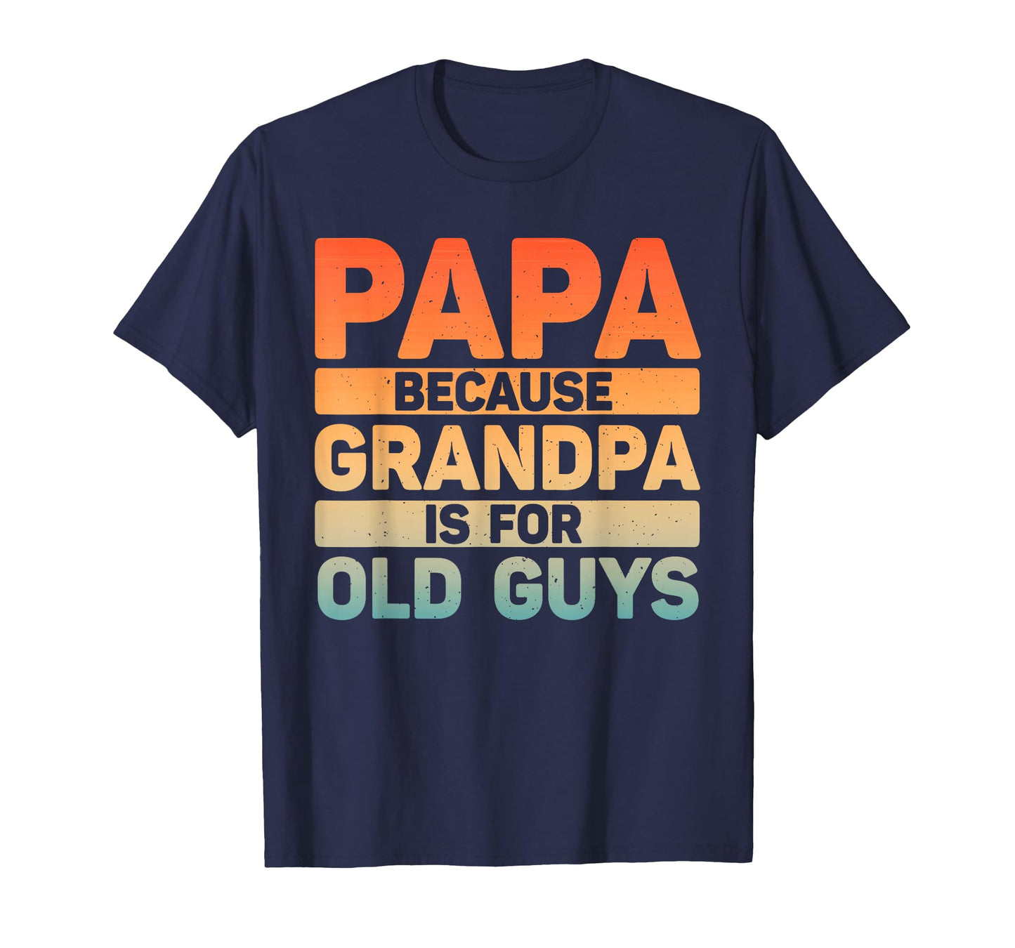 Papa Art For Grandpa Men From Grandkids Father's Day Papa T-Shirt
