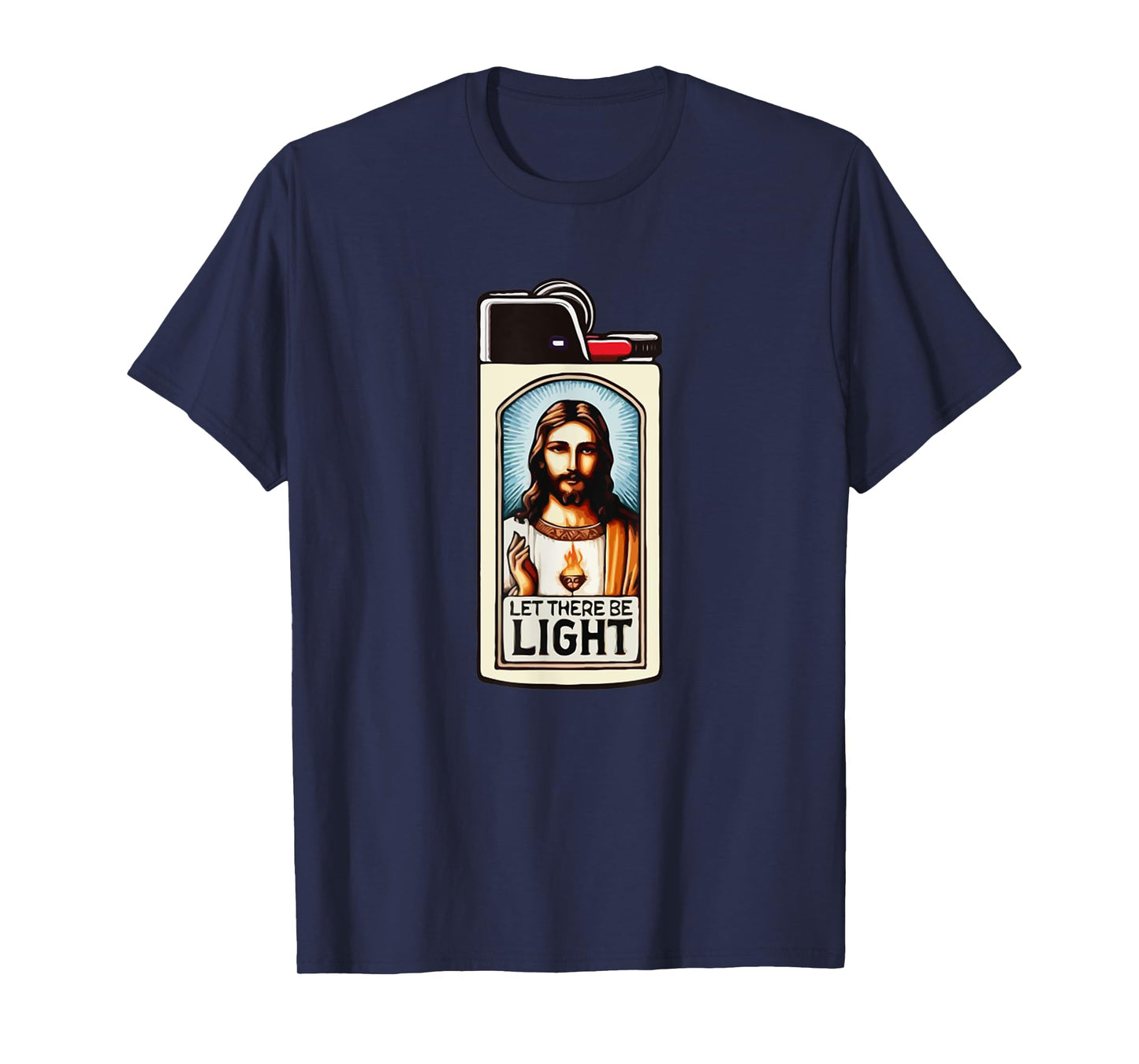 Jesus Lighter Let There Be Light Funny Meme Christ T-Shirt
