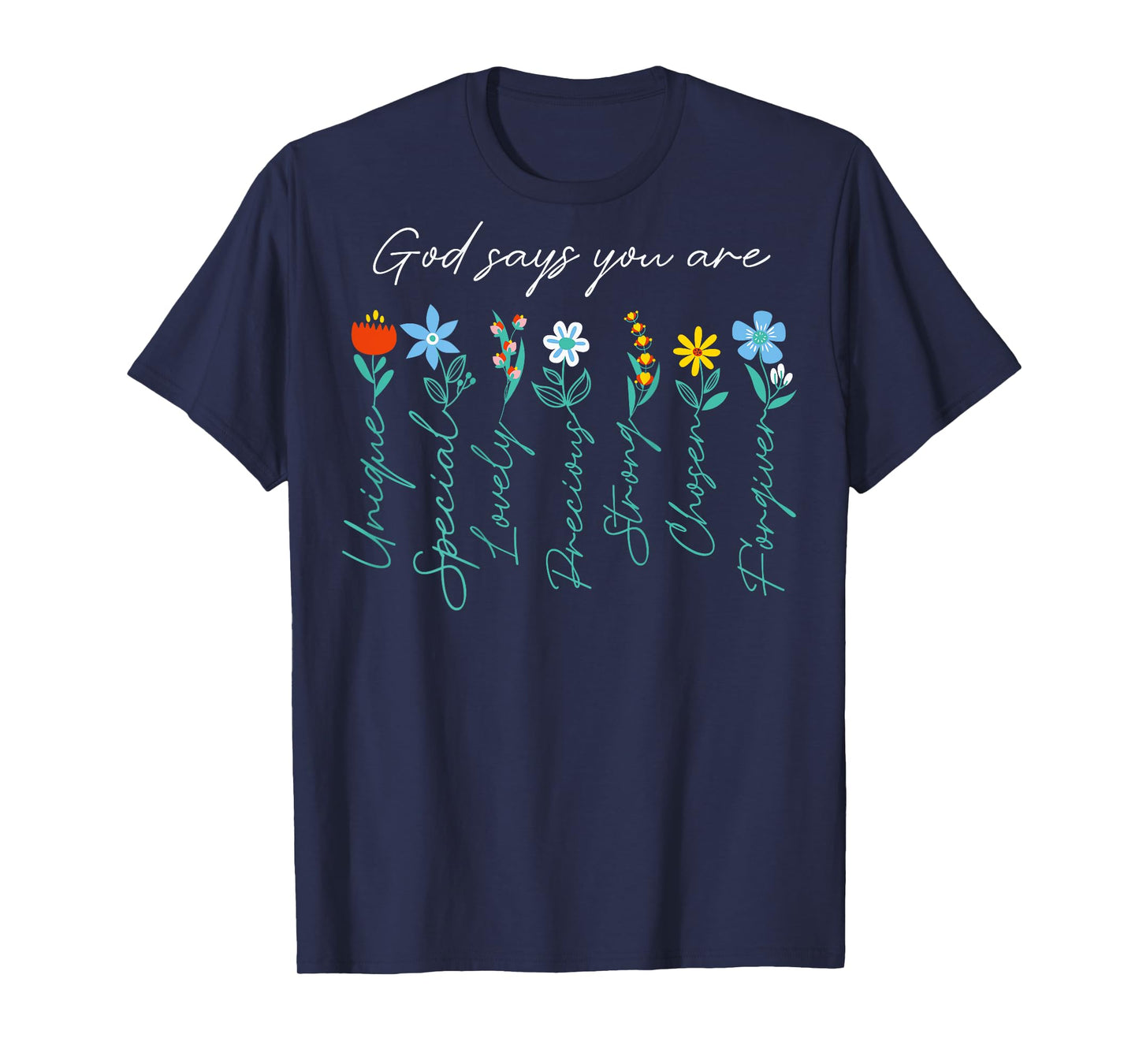 Jesus Never God Says You Bless The Way The Truth ART ON BACK T-Shirt