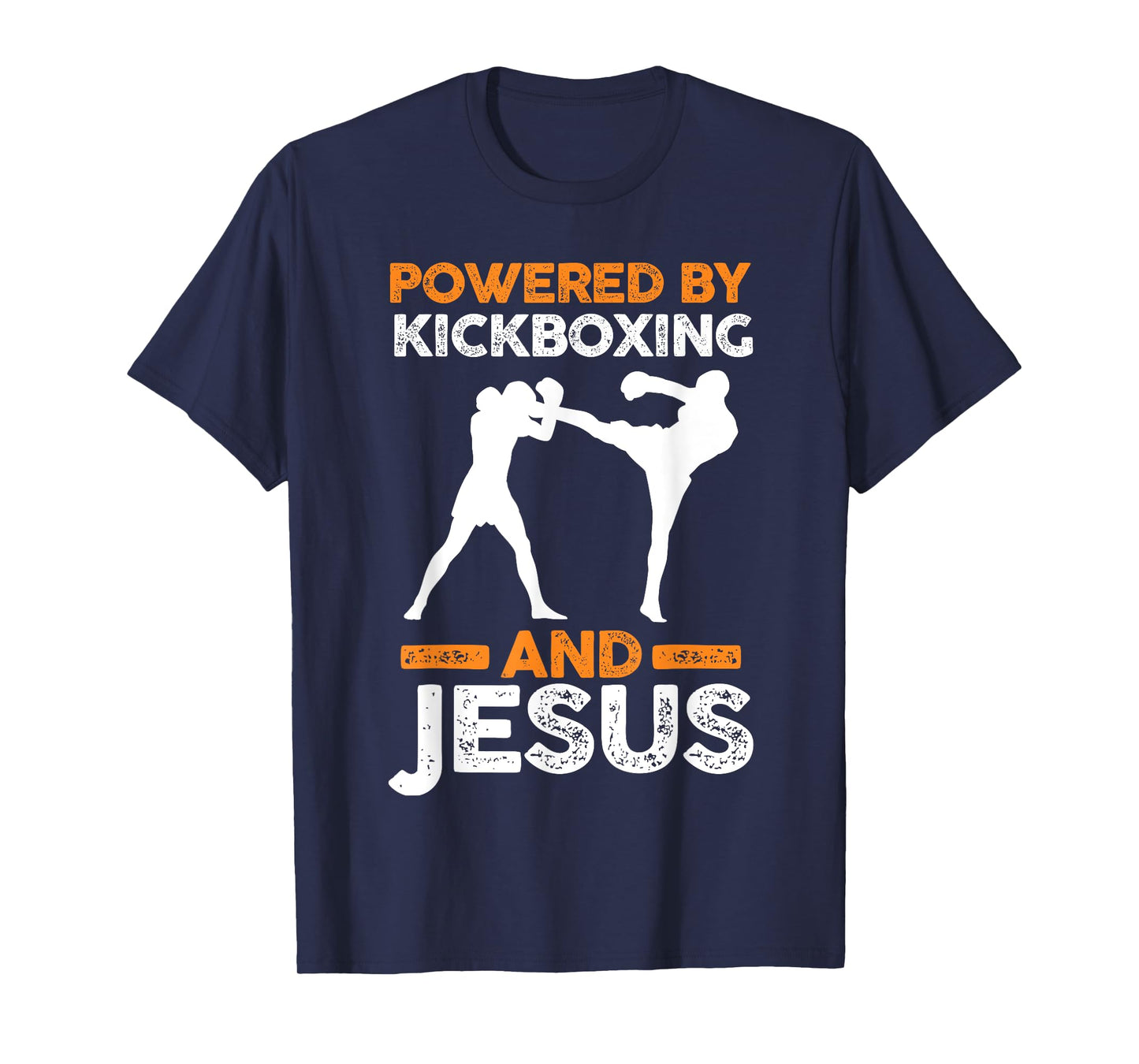 Powered by Kickboxing and Jesus T-Shirt