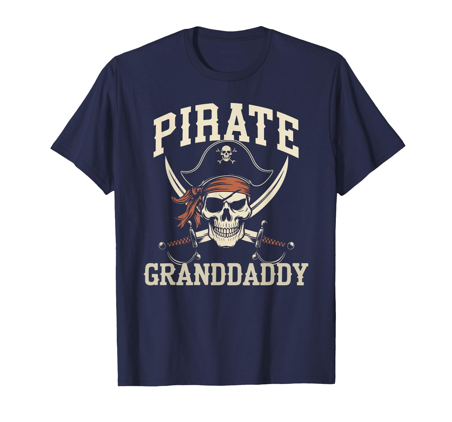 Pirate Granddaddy Funny Captain Halloween Costume Grandpa T-Shirt