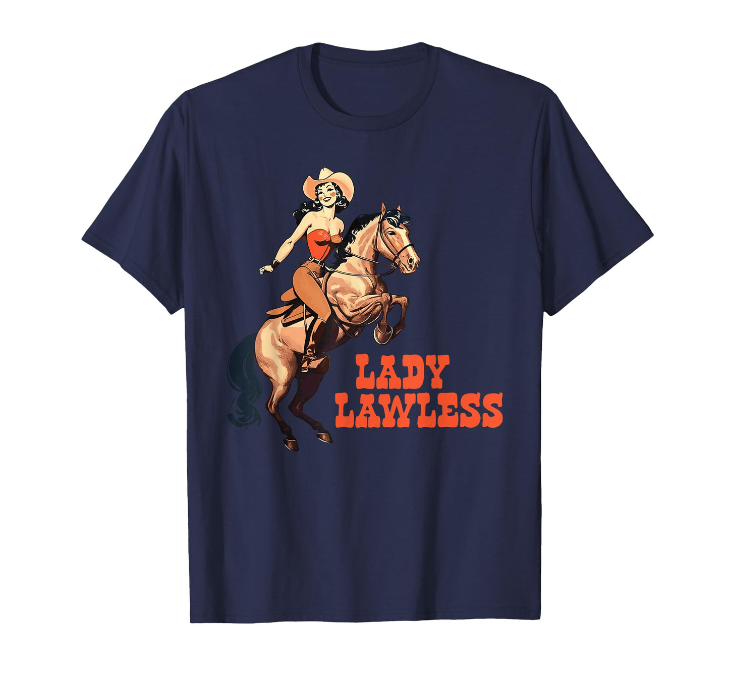 Lady Lawless Western cowgirl aesthetic vintage T-Shirt