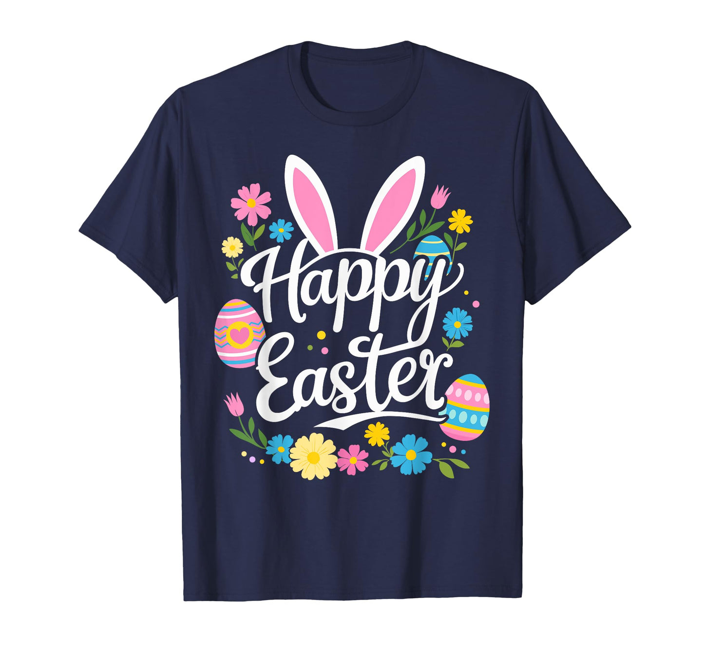 Happy easter with bunny and eggs T-Shirt