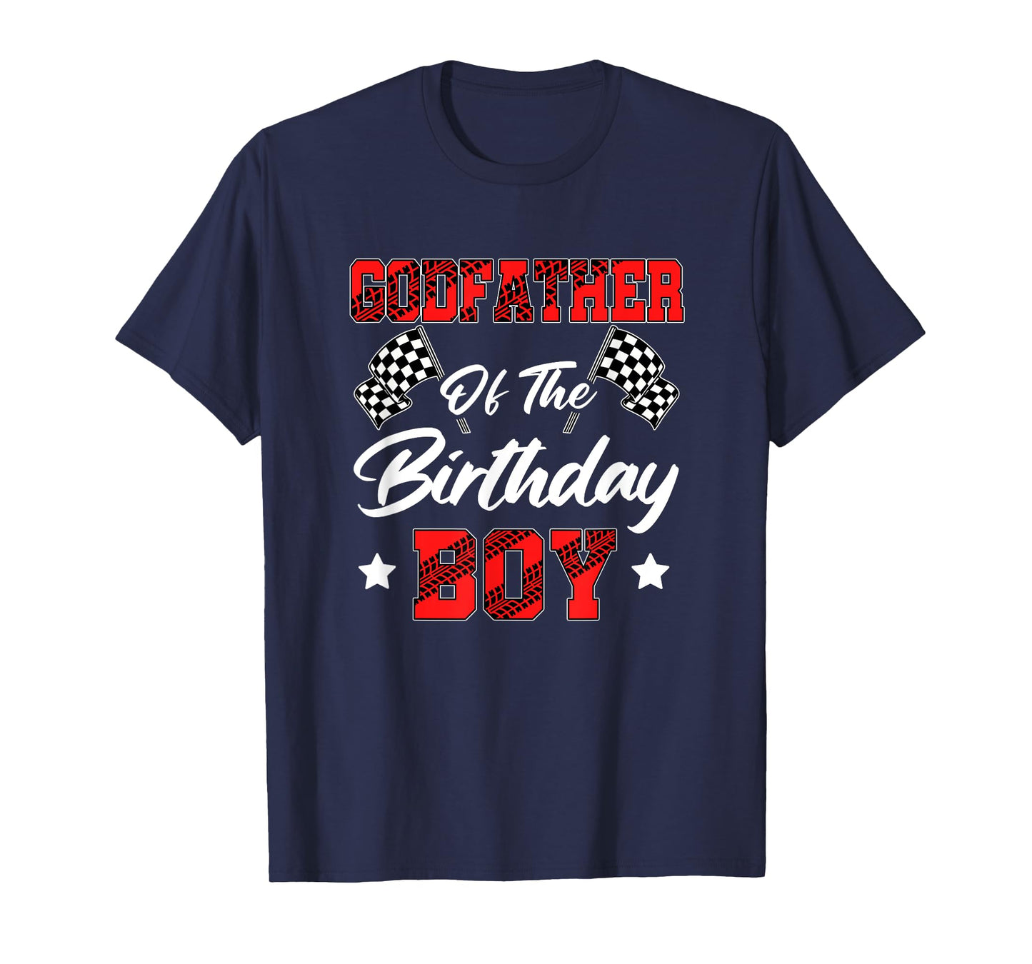 Race Car Godfather Of The Birthday Boy Racing Family Pit T-Shirt