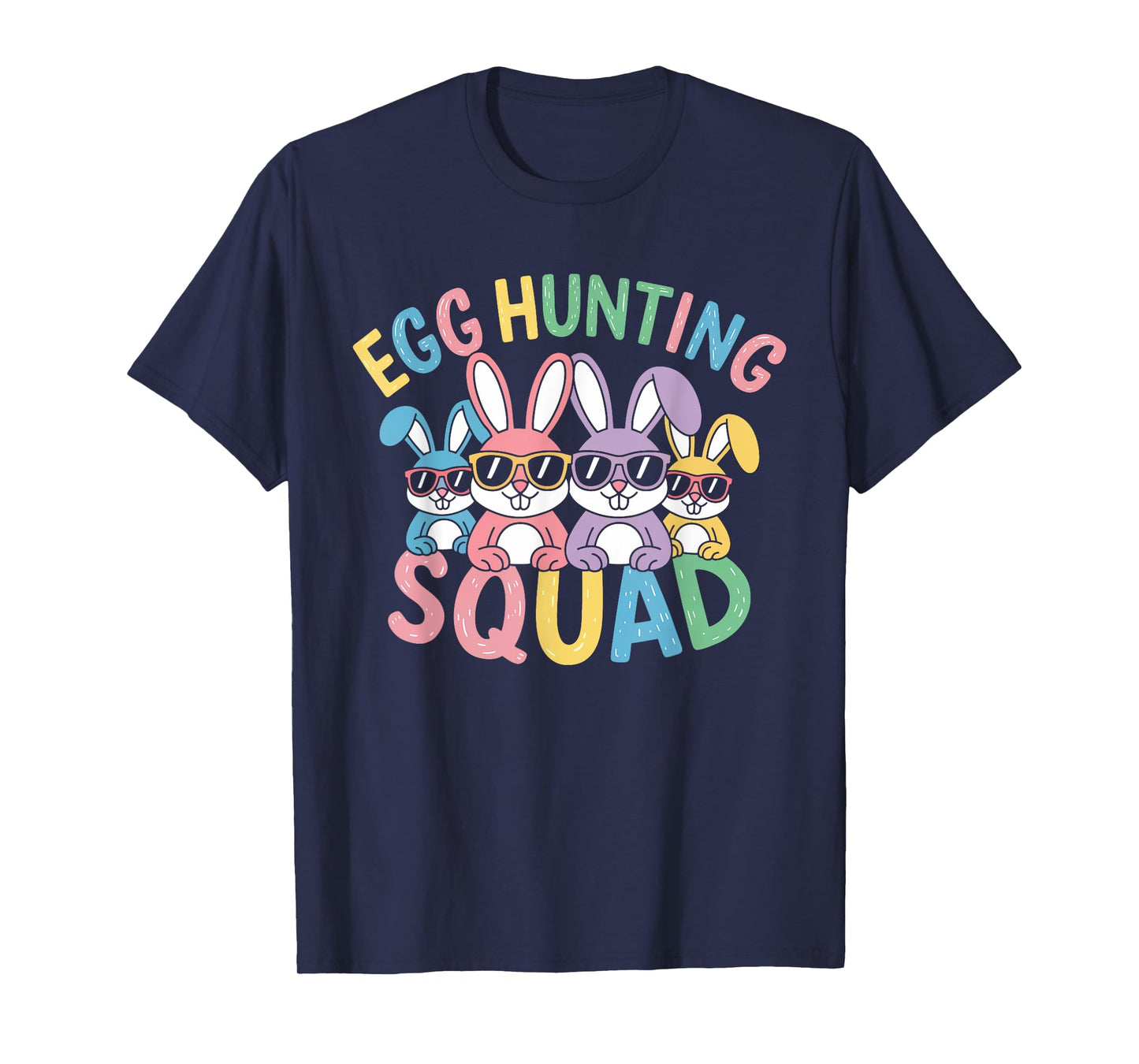 Happy Easter Bunny Egg Hunting Squad Crew Family Boy Girl T-Shirt