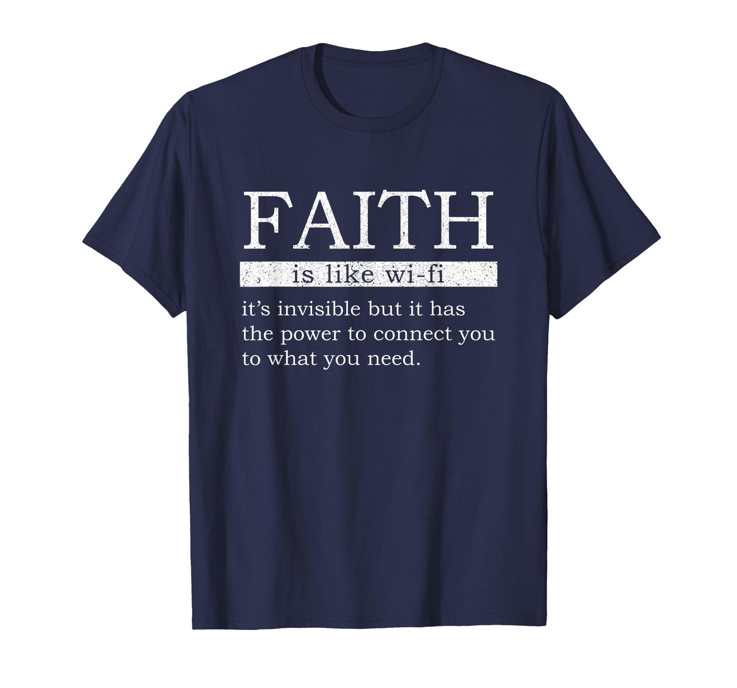 Faith Is Like Wifi Funny Definition Christian Jesus Bible T-Shirt