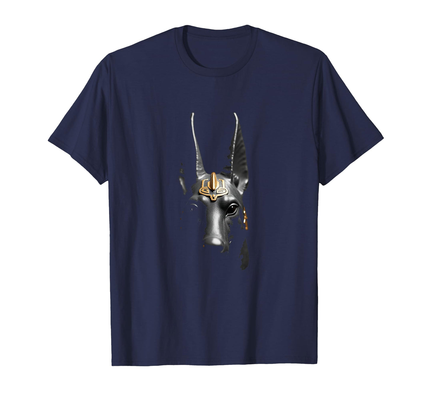 Anubis Head Ancient Egyptian God Art T-Shirt