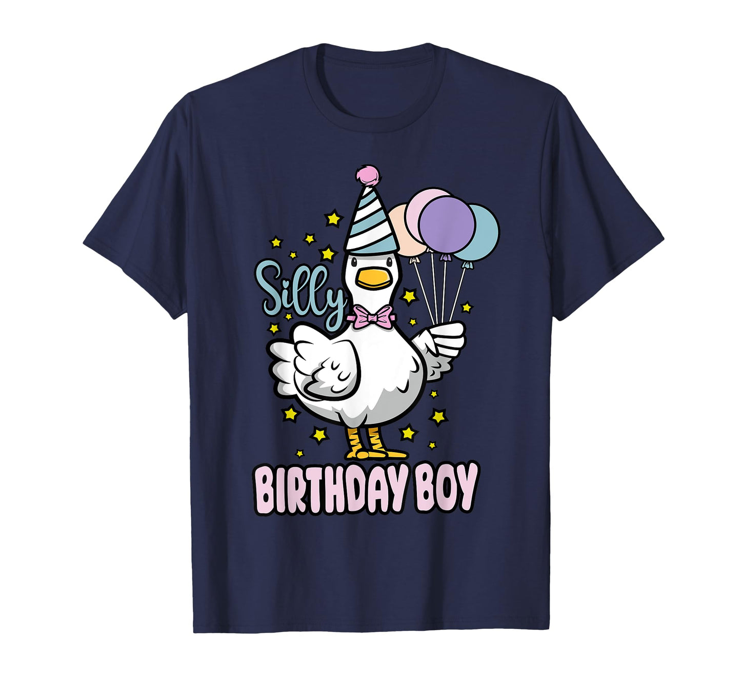 Silly Birthday Boy Goose Silliest Party Family Matching T-Shirt