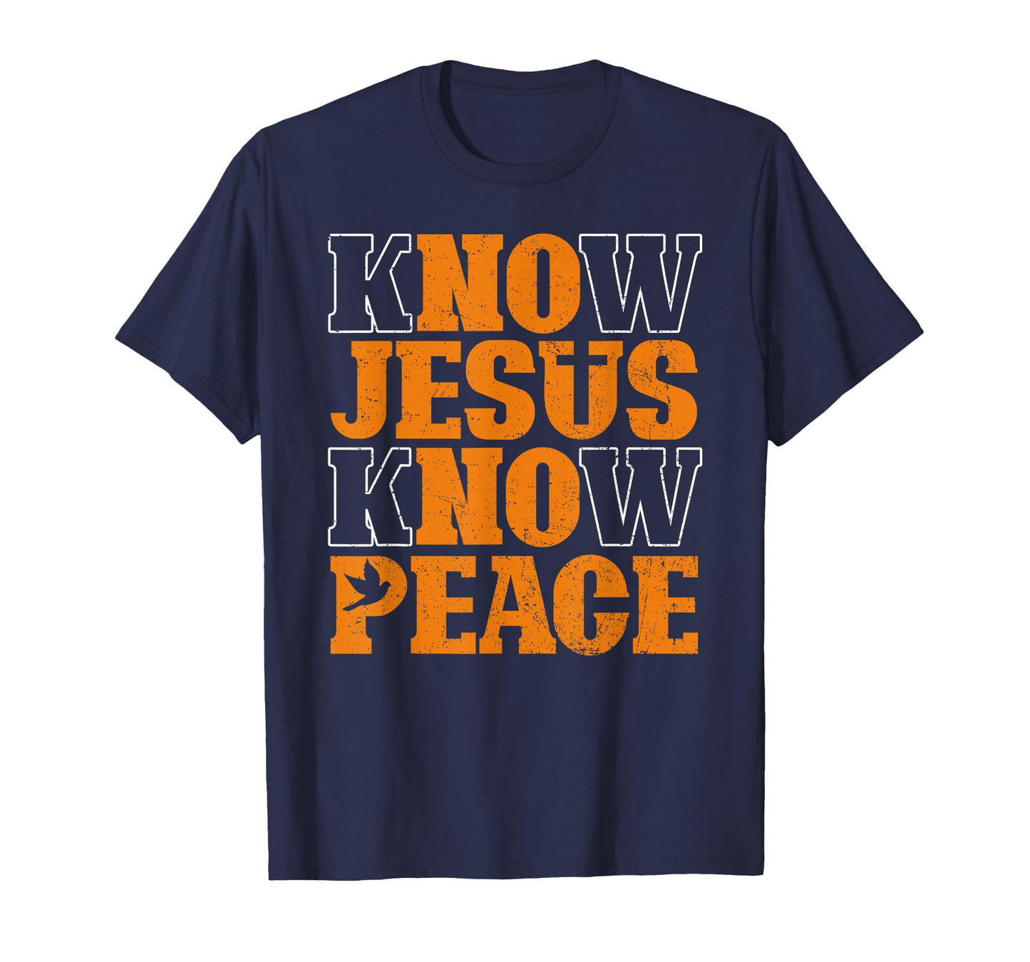 Know Jesus Know Peace Religion God Church Christian T-Shirt