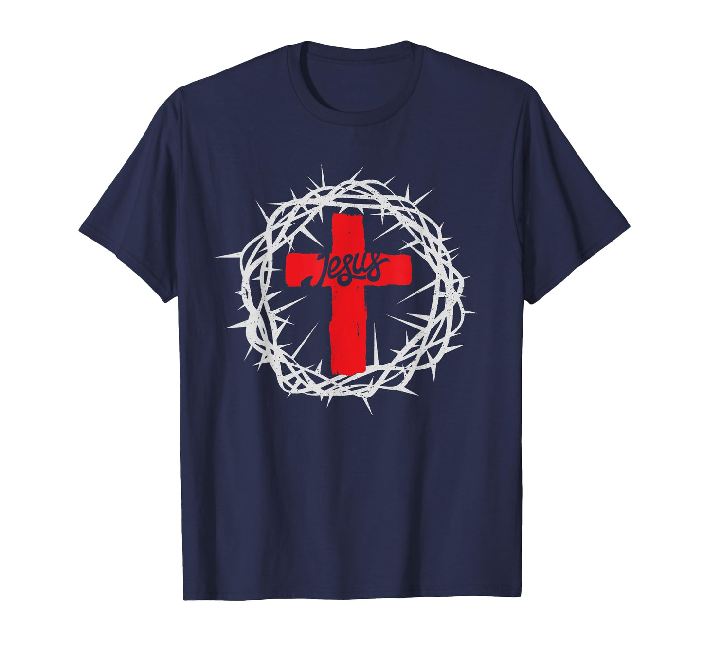 Vintage Crown Of Thorns, Jesus Christ Cross Religion Faith T-Shirt