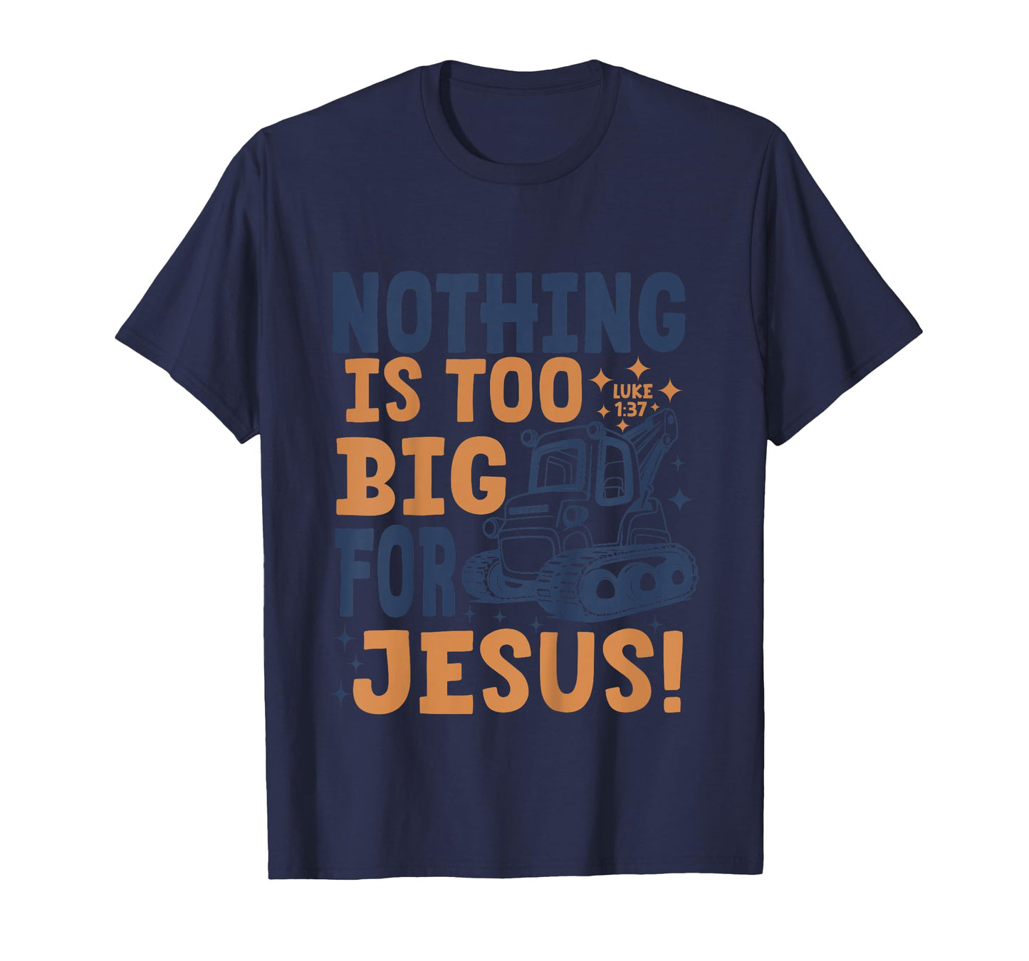 Nothing is Too big for Jesus Retro Kids Christian Religious T-Shirt