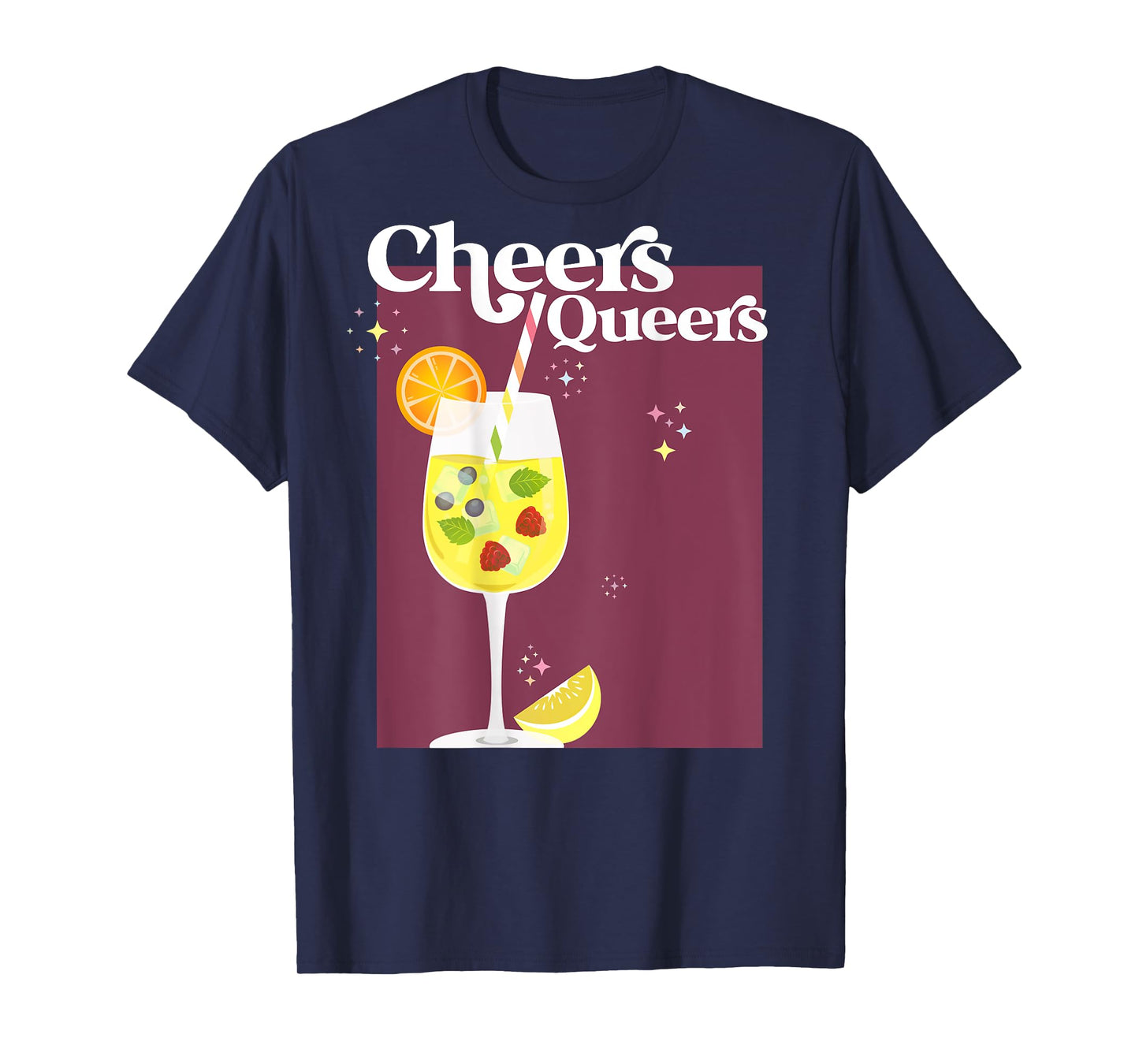 CHEERS QUEERS X LGBTQIA LGBTQ Gay Pride Month Love BACKPRINT T-Shirt
