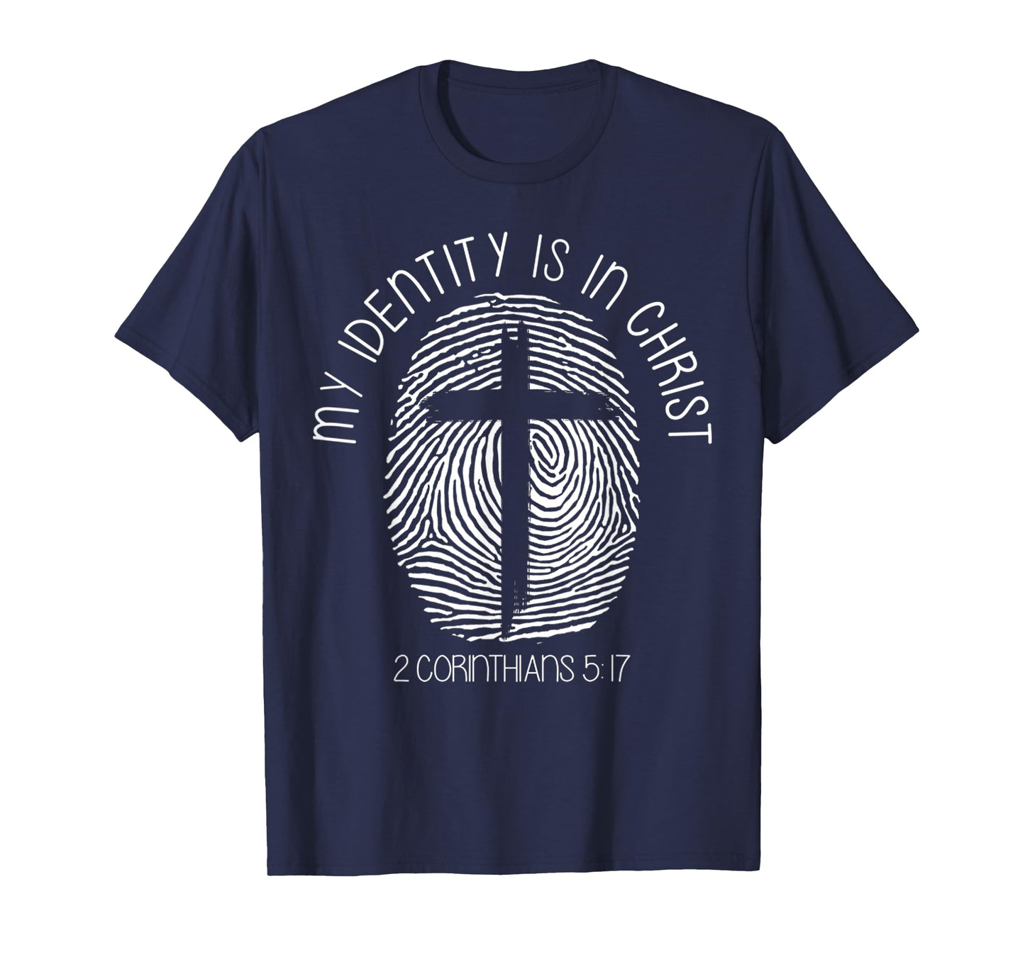 Vintage My Identity Is In Jesus Christ DNA Cross Christians T-Shirt