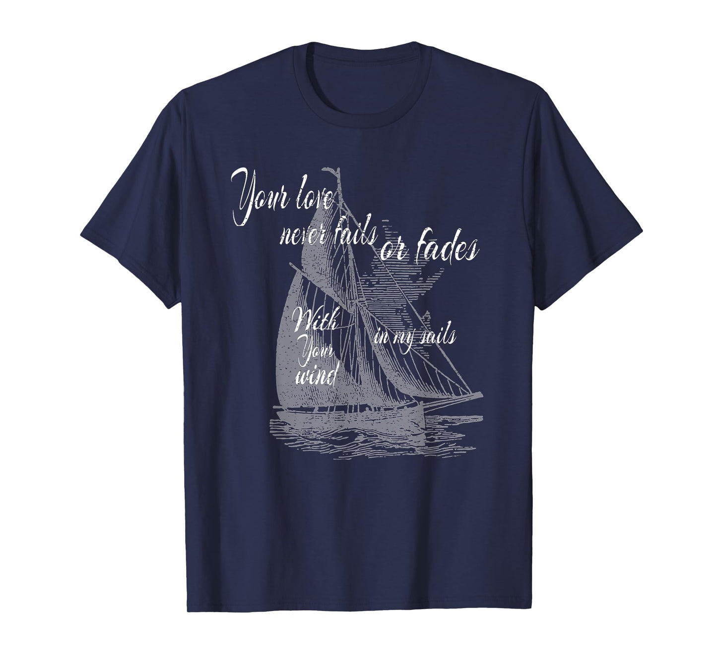 Build A Boat Christian Worship Vintage Sail boat T-Shirt