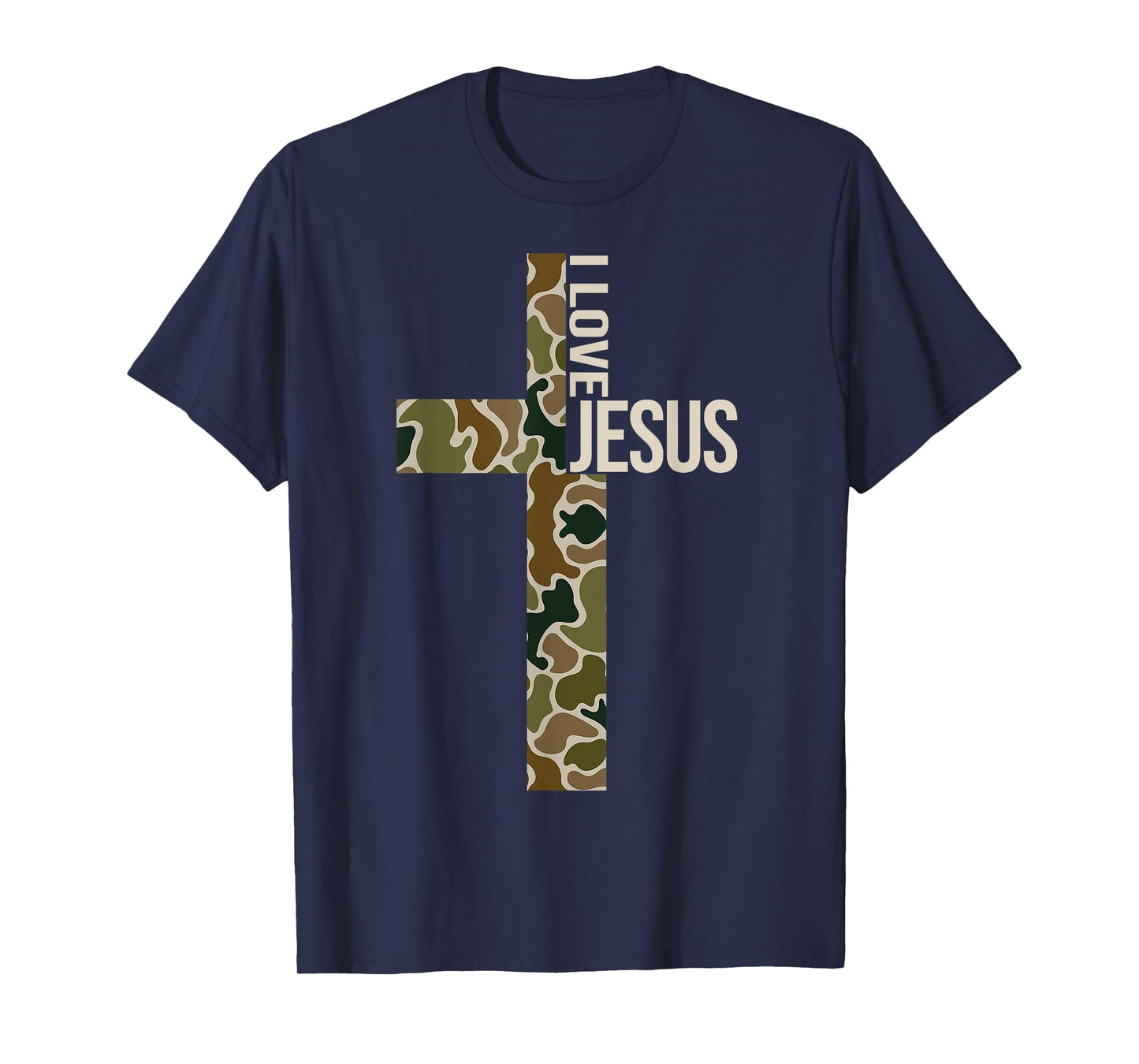 Jesus I Love Jesus Christian Cross God Faith Bible Pray T-Shirt