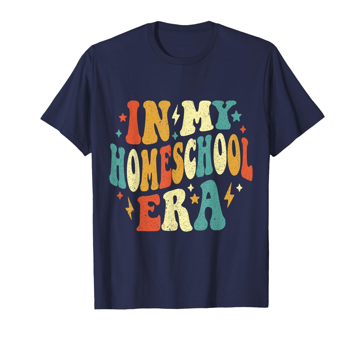 In My Homeschool Era Funny Homeschool Retro Vintage T-Shirt
