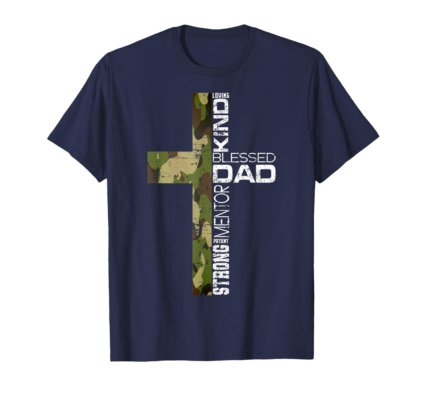 Blessed Dad Cross Christians Tee Father's Day Christian Dad T-Shirt