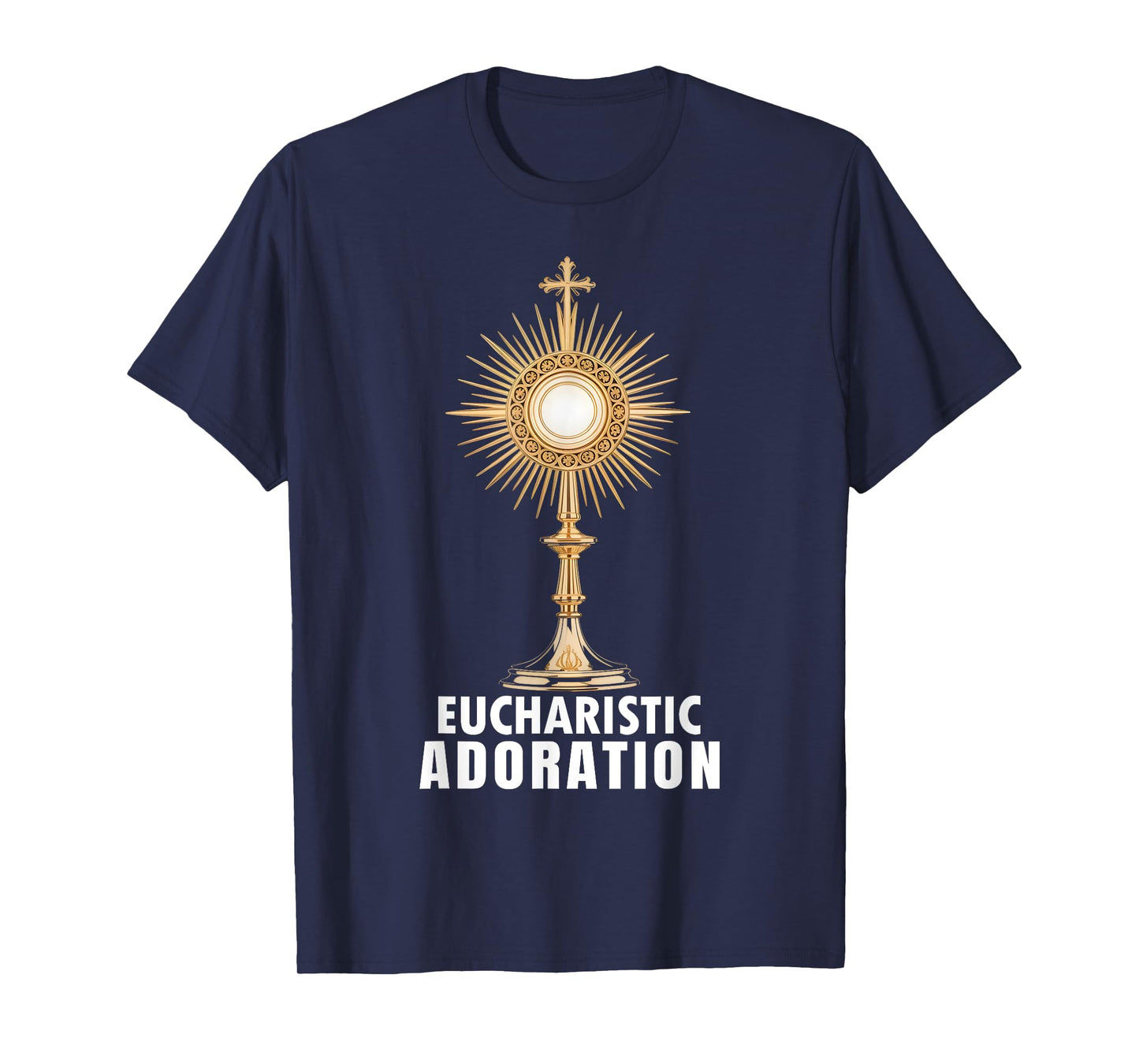 Eucharistic Adoration Holy Mass Catholic Art T-Shirt