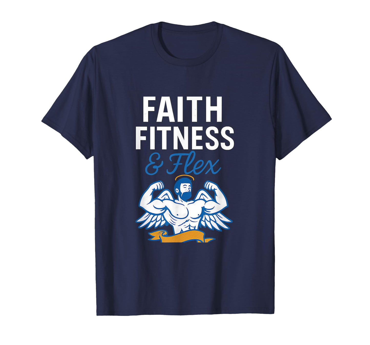 Faith Fitness & Flex Christian Gym Graphic T-Shirt