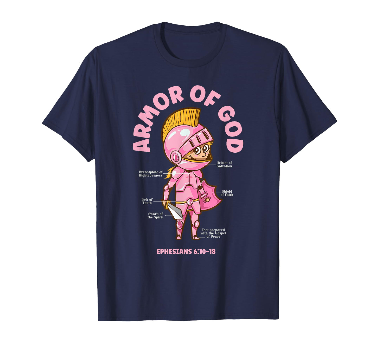 Full Armor of God - Christian Girls Edition T-Shirt