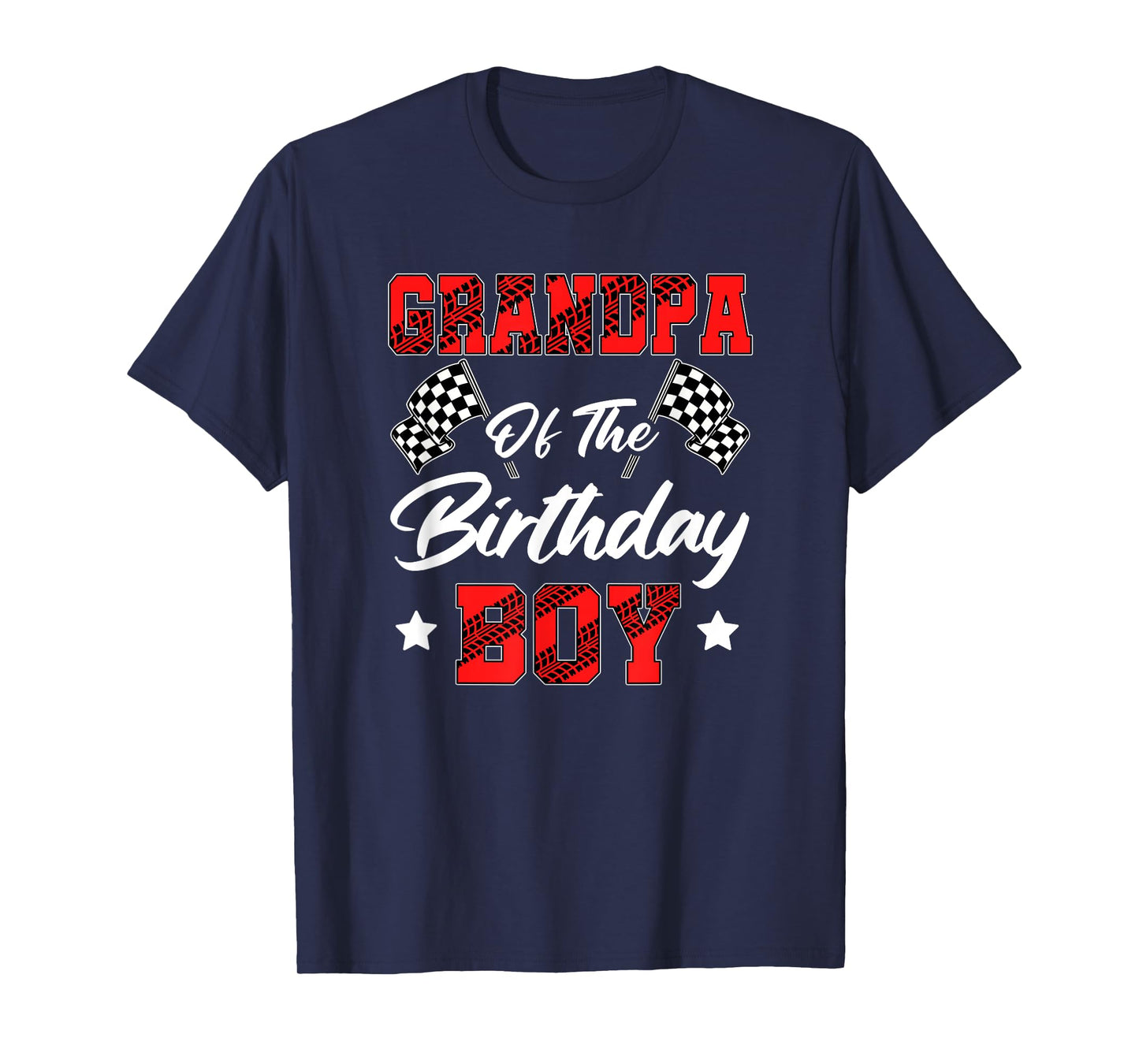 Race Car Grandpa Of The Birthday Boy Racing Family Pit Crew T-Shirt