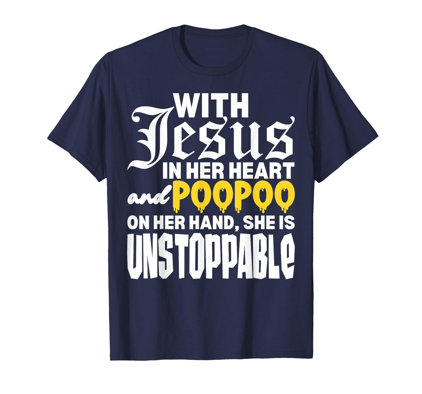With Jesus In Her Heart Embarrassing Internet Memes Funny T-Shirt