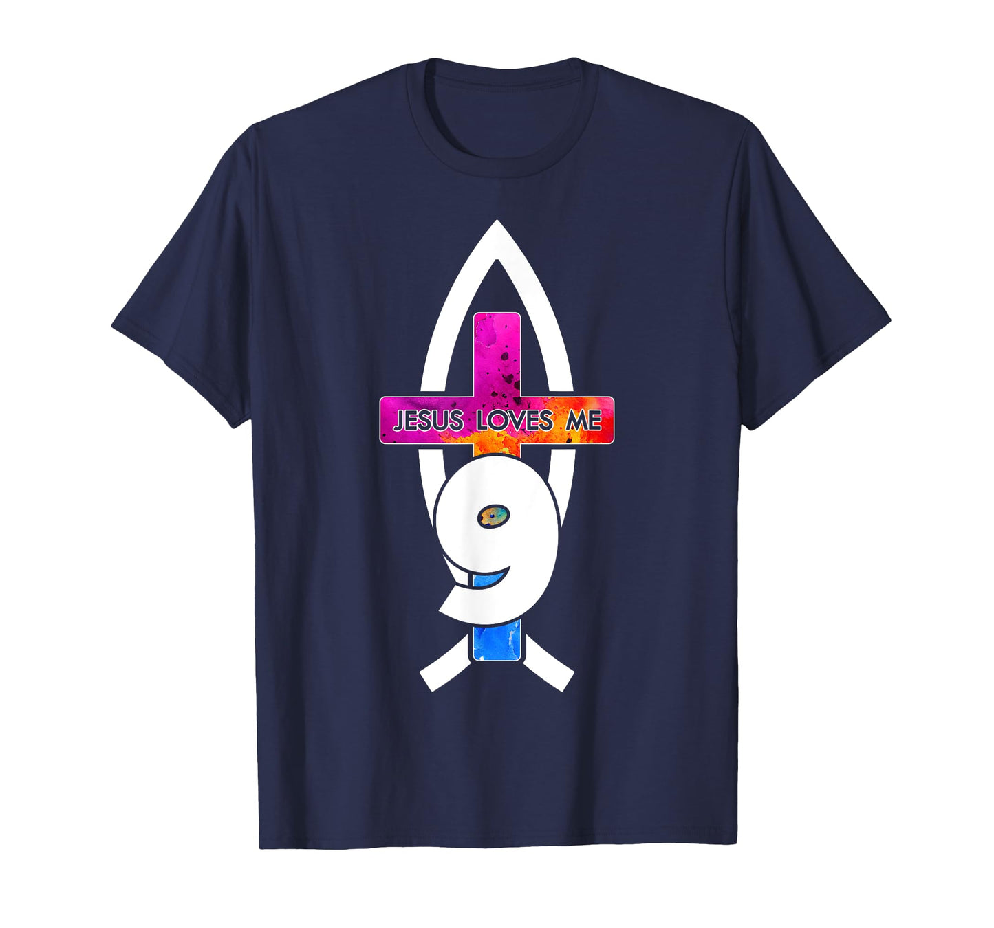 Jesus Loves ME 9 Religious 9 Years Jesus 9TH Birthday T-Shirt