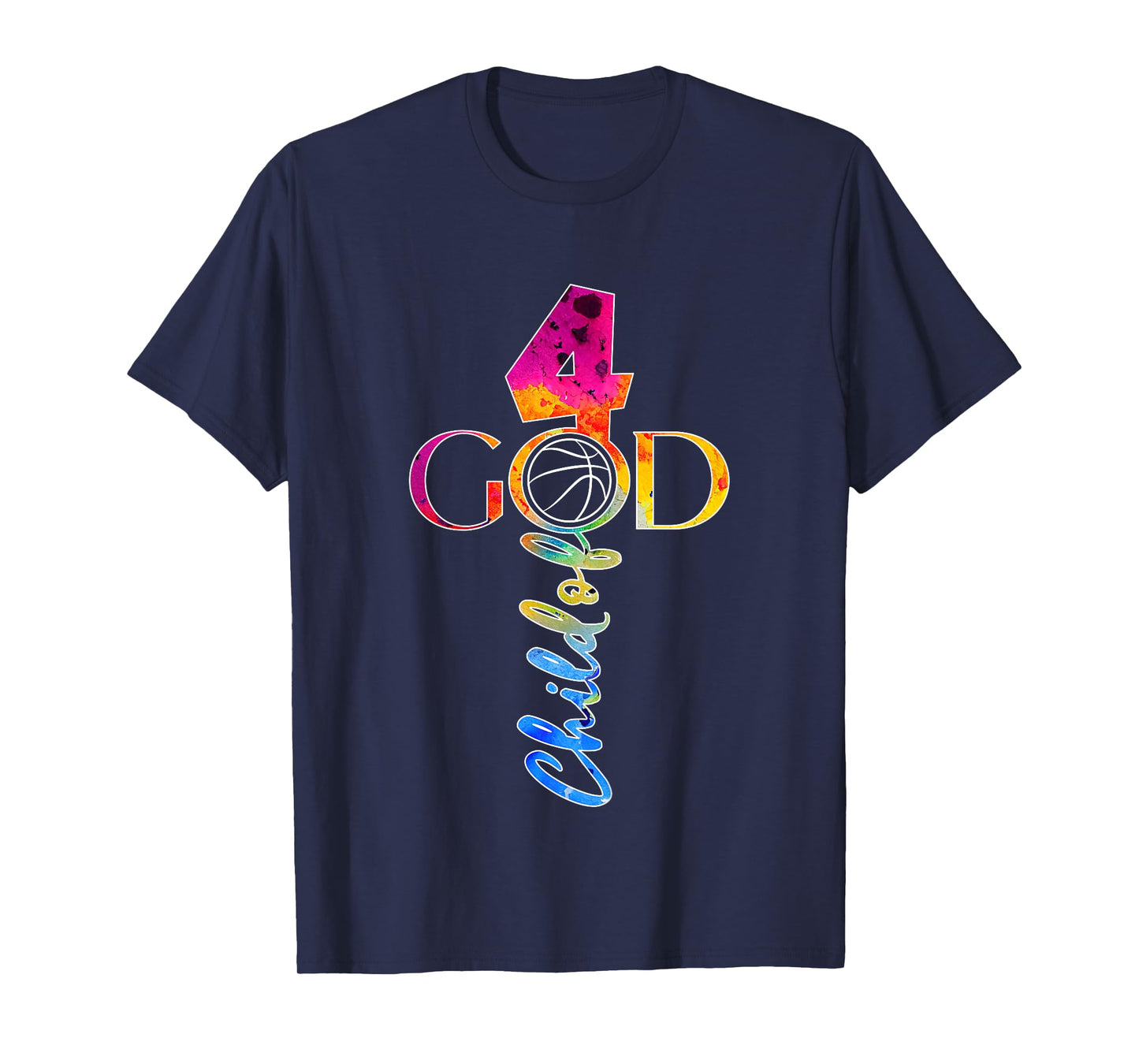 JESUS 4 YEARS CHILD OF GOD BASKETBALL 4th BIRTHDAY T-Shirt