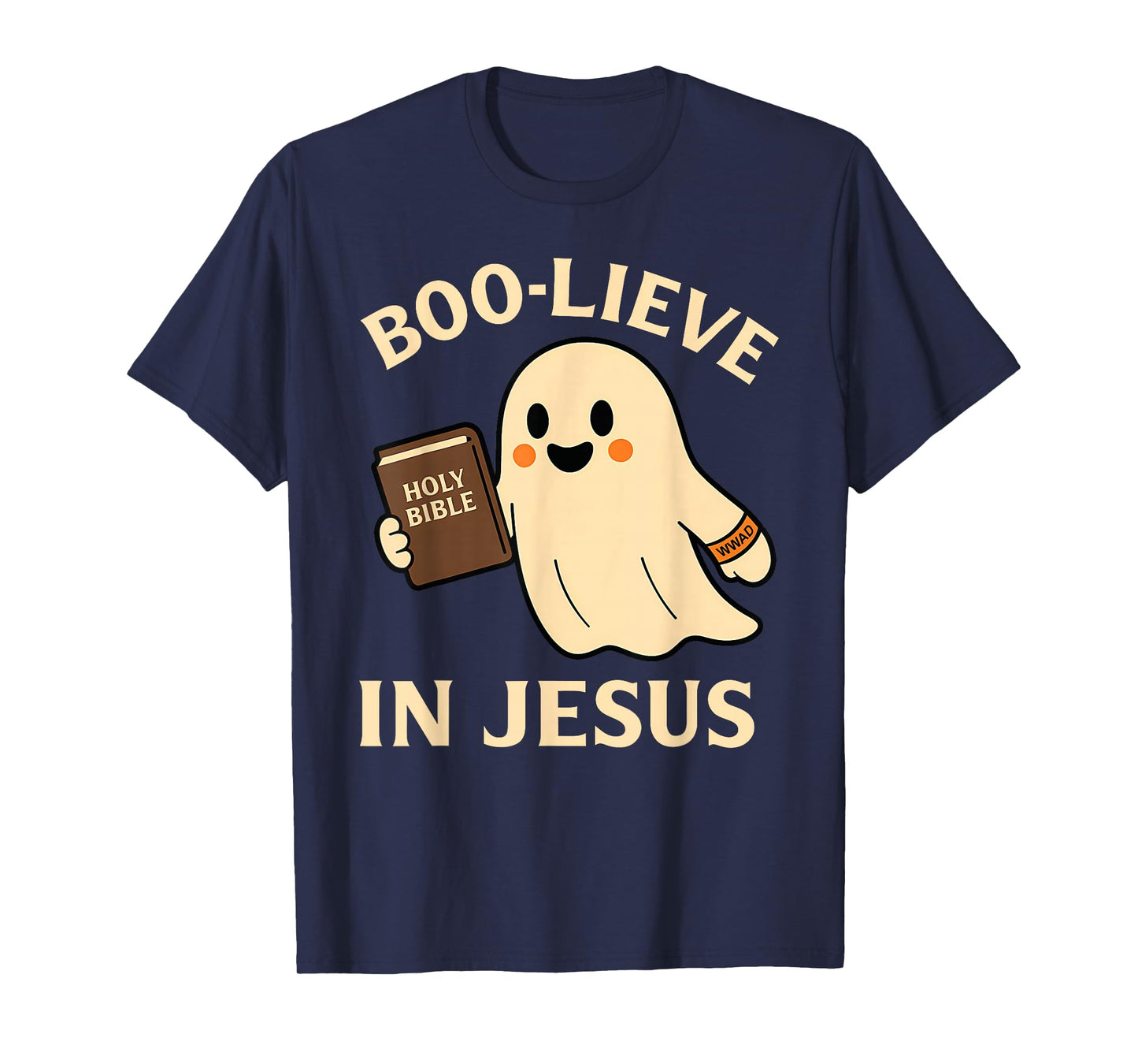 Boo-Lieve in Jesus.Christian Halloween Funny Fall Clothing T-Shirt