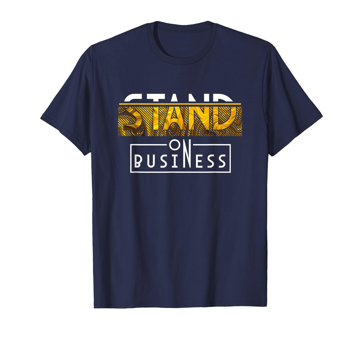 Yellow Ochre Black White Color Match Business Quote Saying T-Shirt
