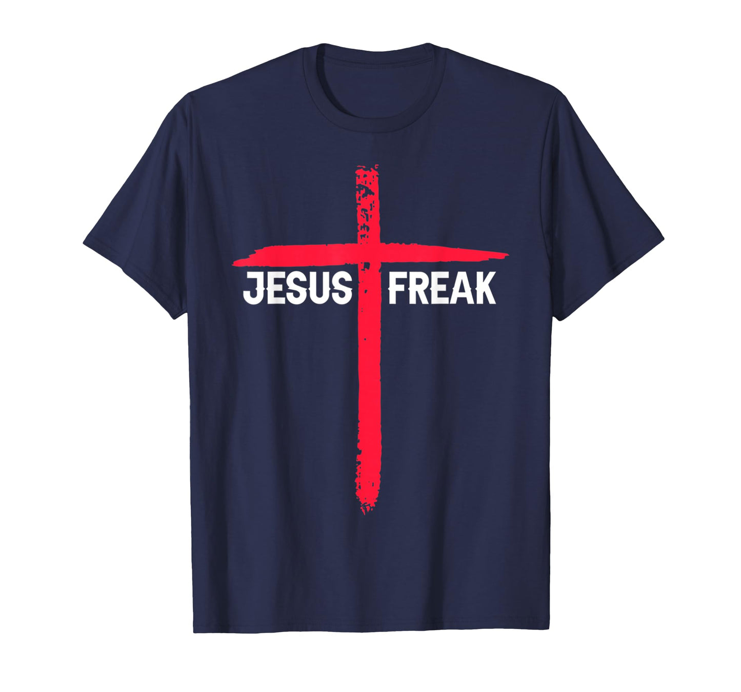 Vintage Jesus Freak Christian Religious Faith Cross Design T-Shirt