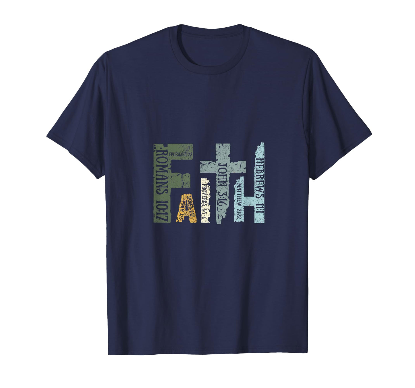 Faith Cross Subtle Christian Minimalist Religious Faith T-Shirt