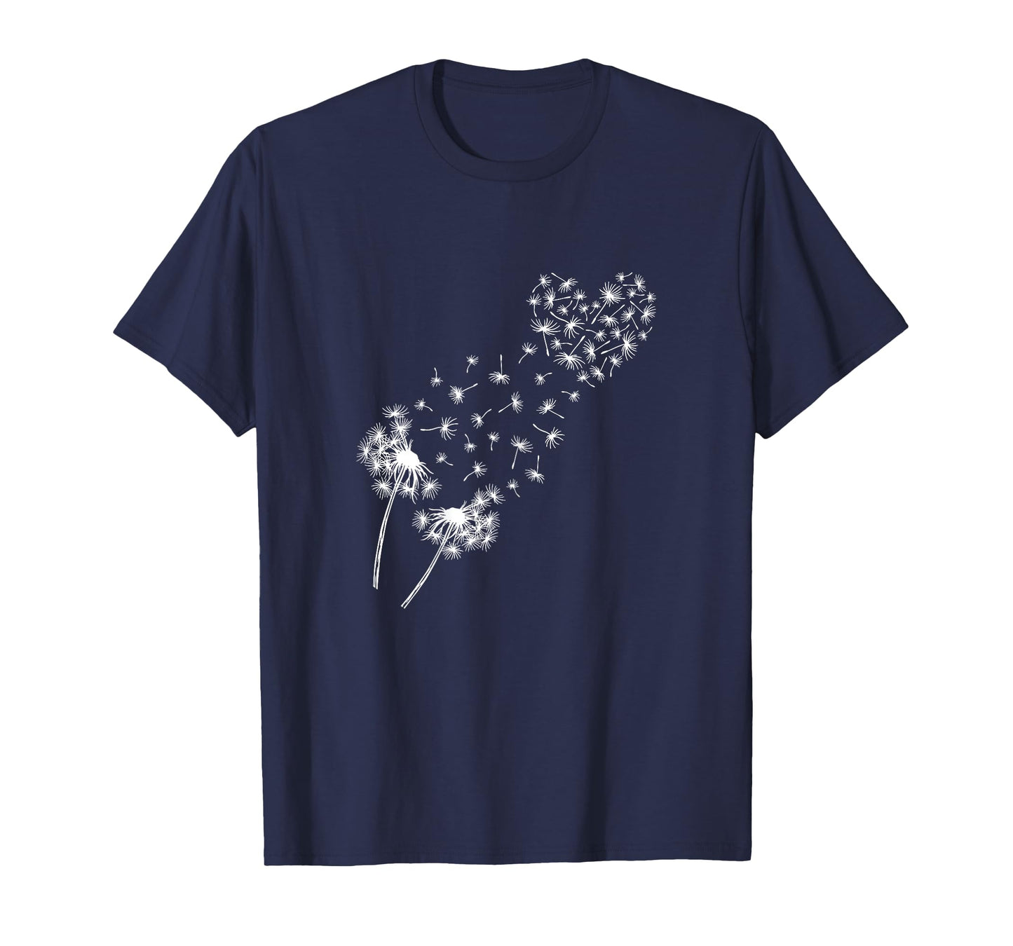 Dandelion Heart Dandelion Flowers Wild Flowers Women Girls T-Shirt