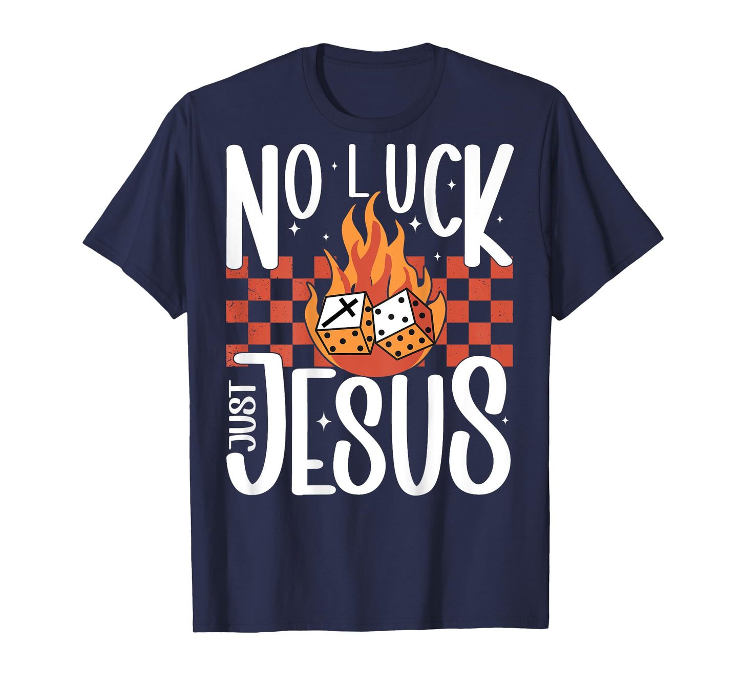 Vegas Trip No Luck Just Jesus Christian Slots Dice Poker Win T-Shirt