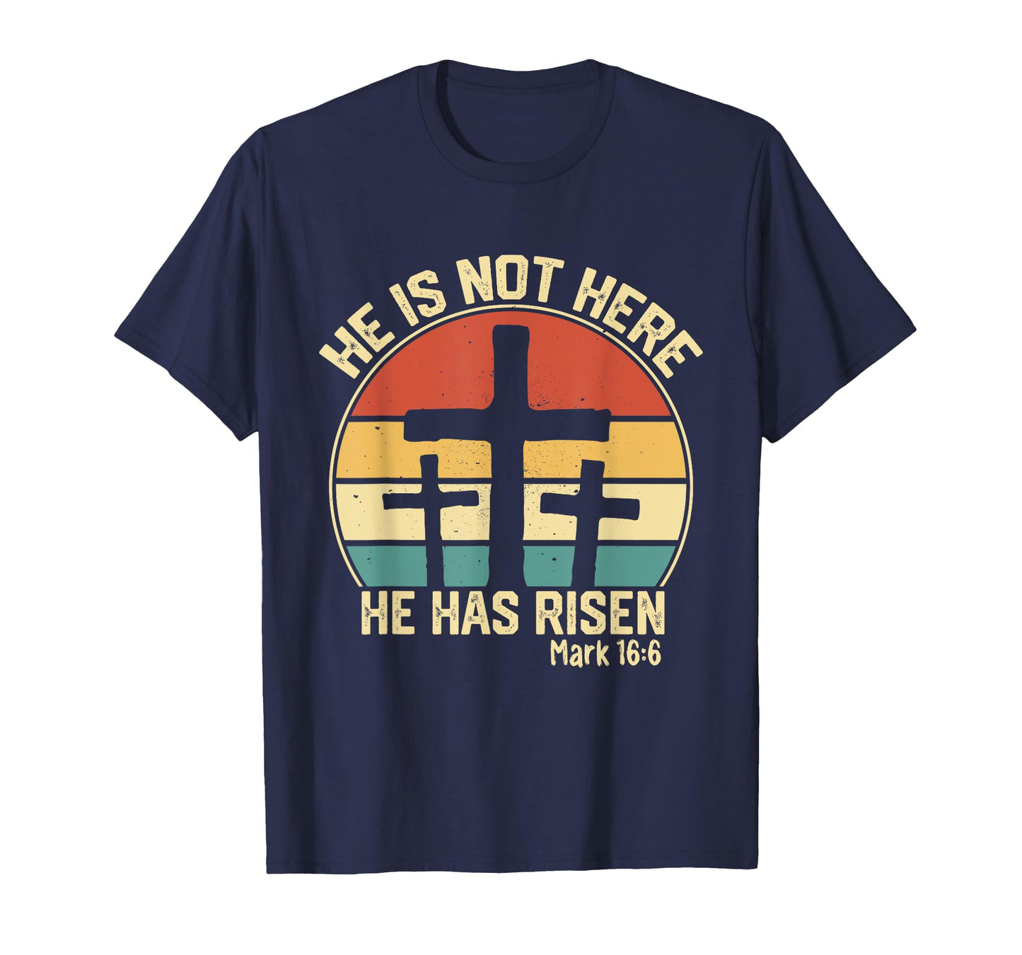 He has Risen He is not Here Jesus Retro Vintage Easter T-Shirt
