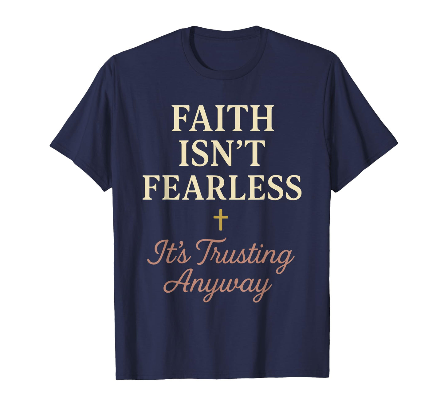 Christian Wife Anxiety Faith Mental Health Grace Jesus T-Shirt