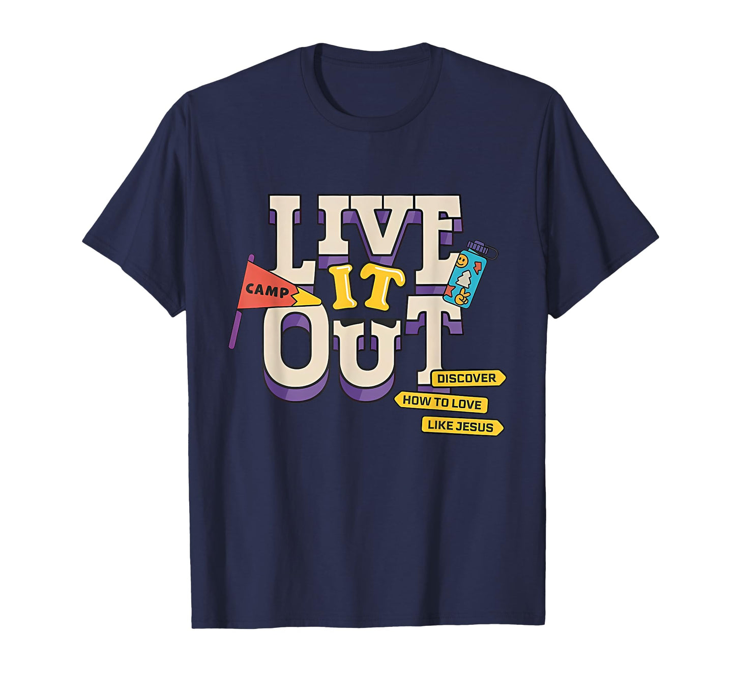 VBS 2025 Christian Youth Camp Live it Out Bible School T-Shirt
