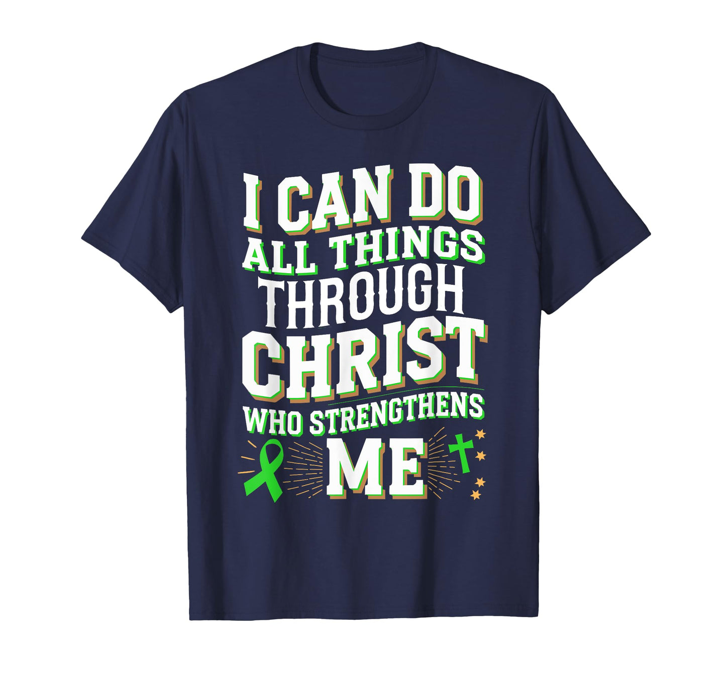All Things Through Christ Spinal Cord Injury Awareness T-Shirt