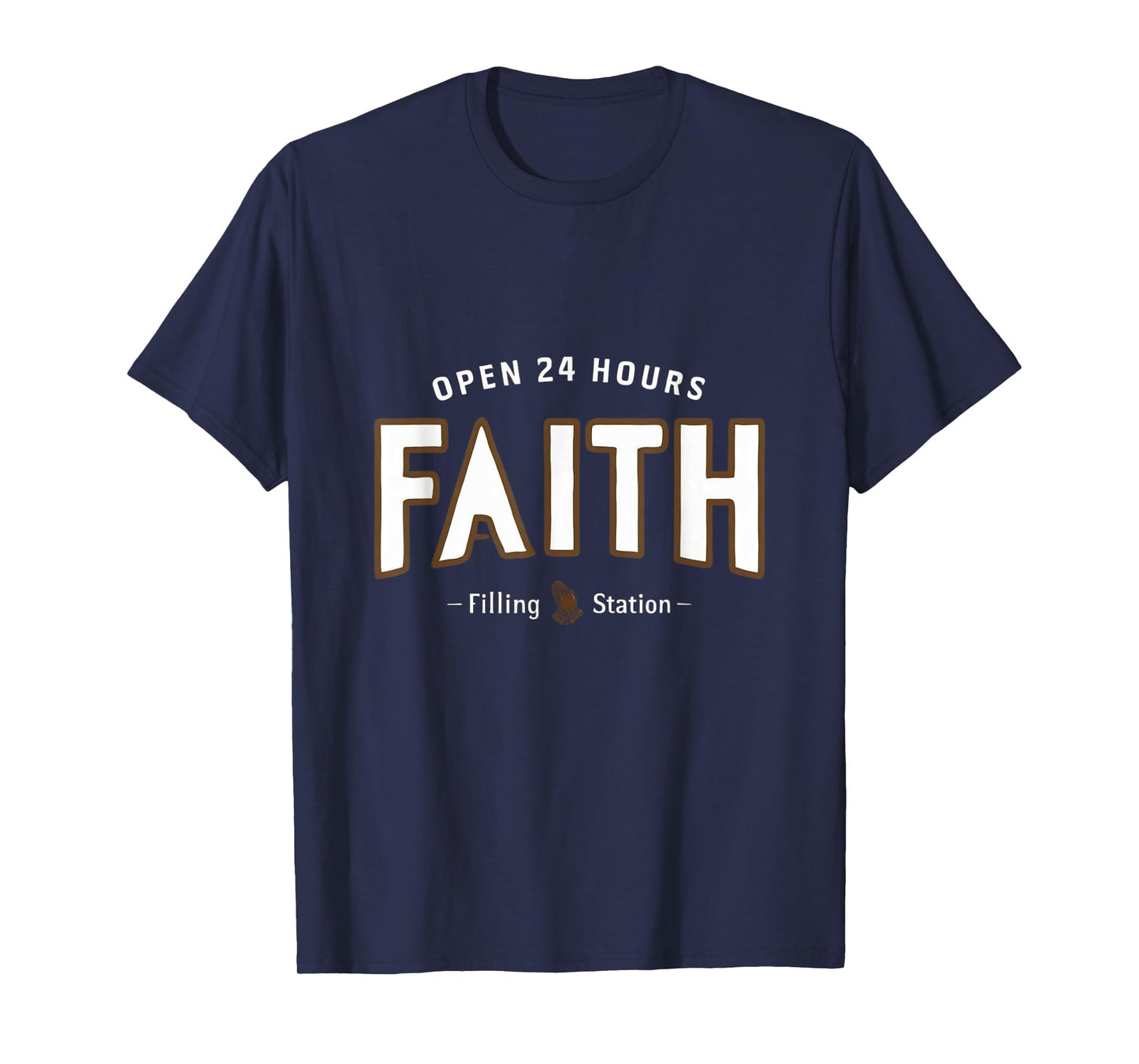 Faith Filling Station T-Shirt Christian Spiritual Tee T-Shirt