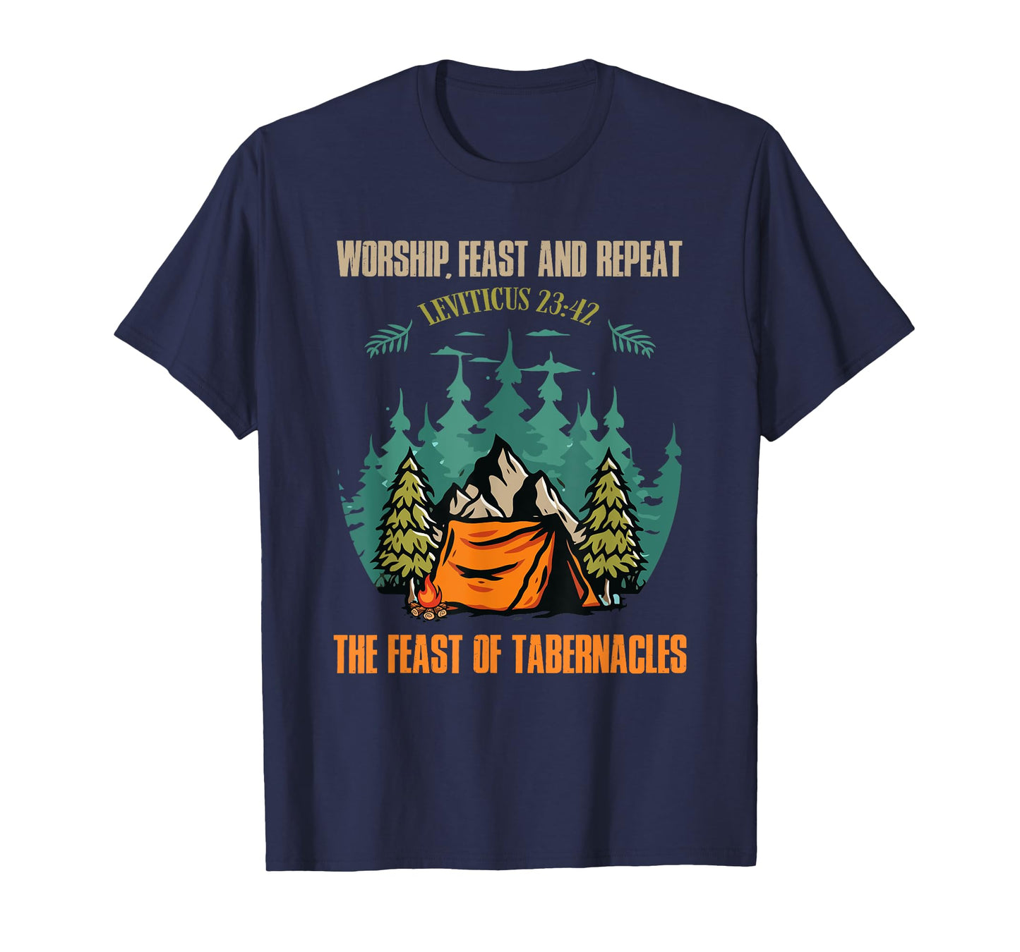 Worship Feast Repeat Feast of Tabernacles Hebrew Israelite T-Shirt